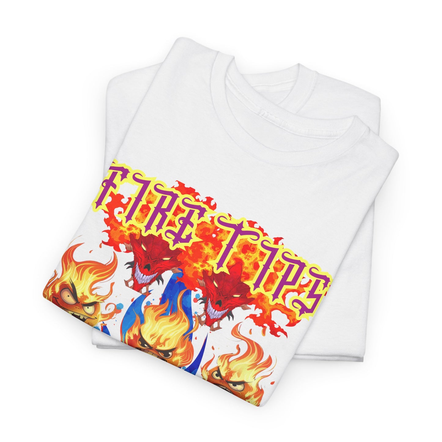 Unisex Heavy Cotton Graphic design (Fire Tips)  T-shirt