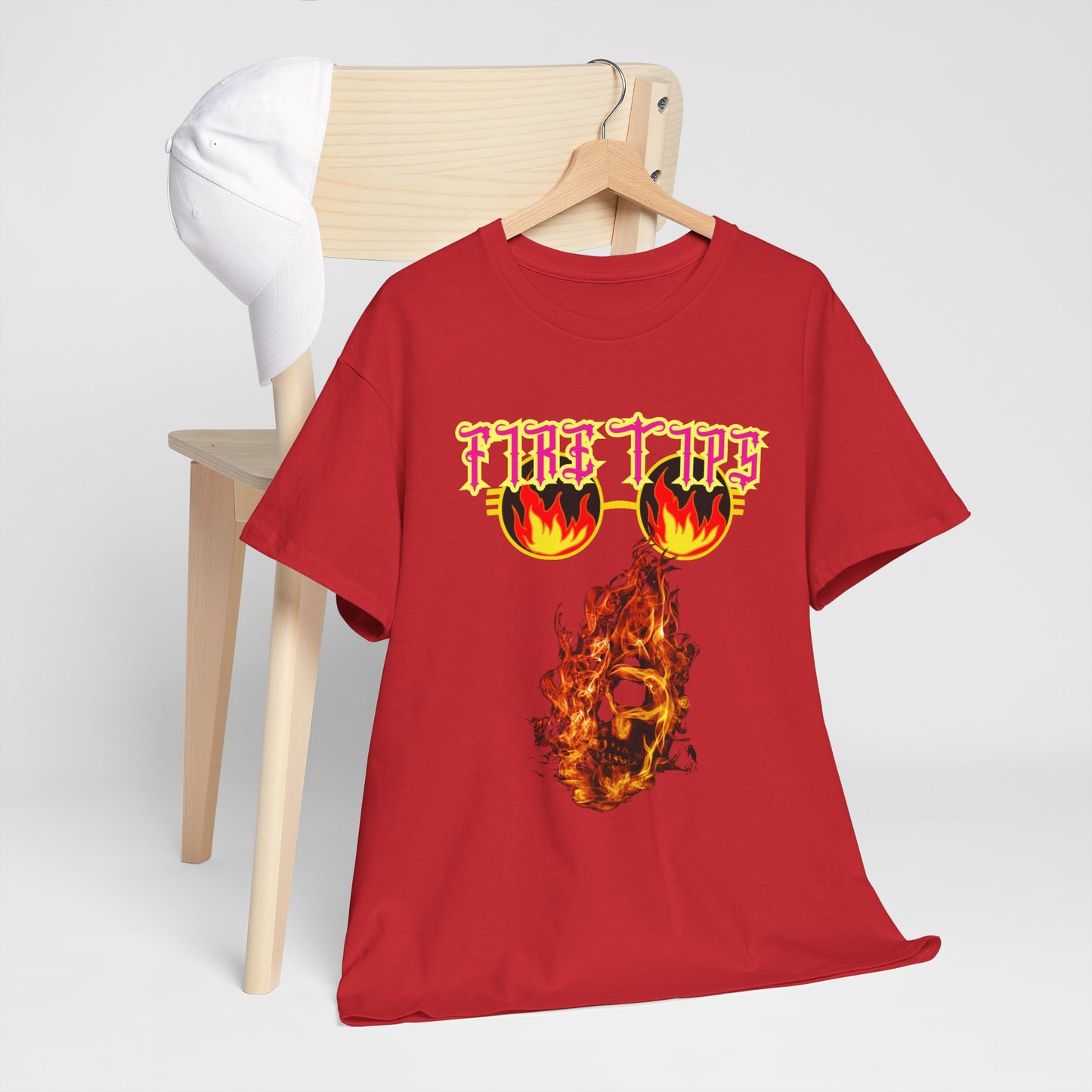 Unisex Heavy Cotton Graphic design (Fire Tips) T-shit