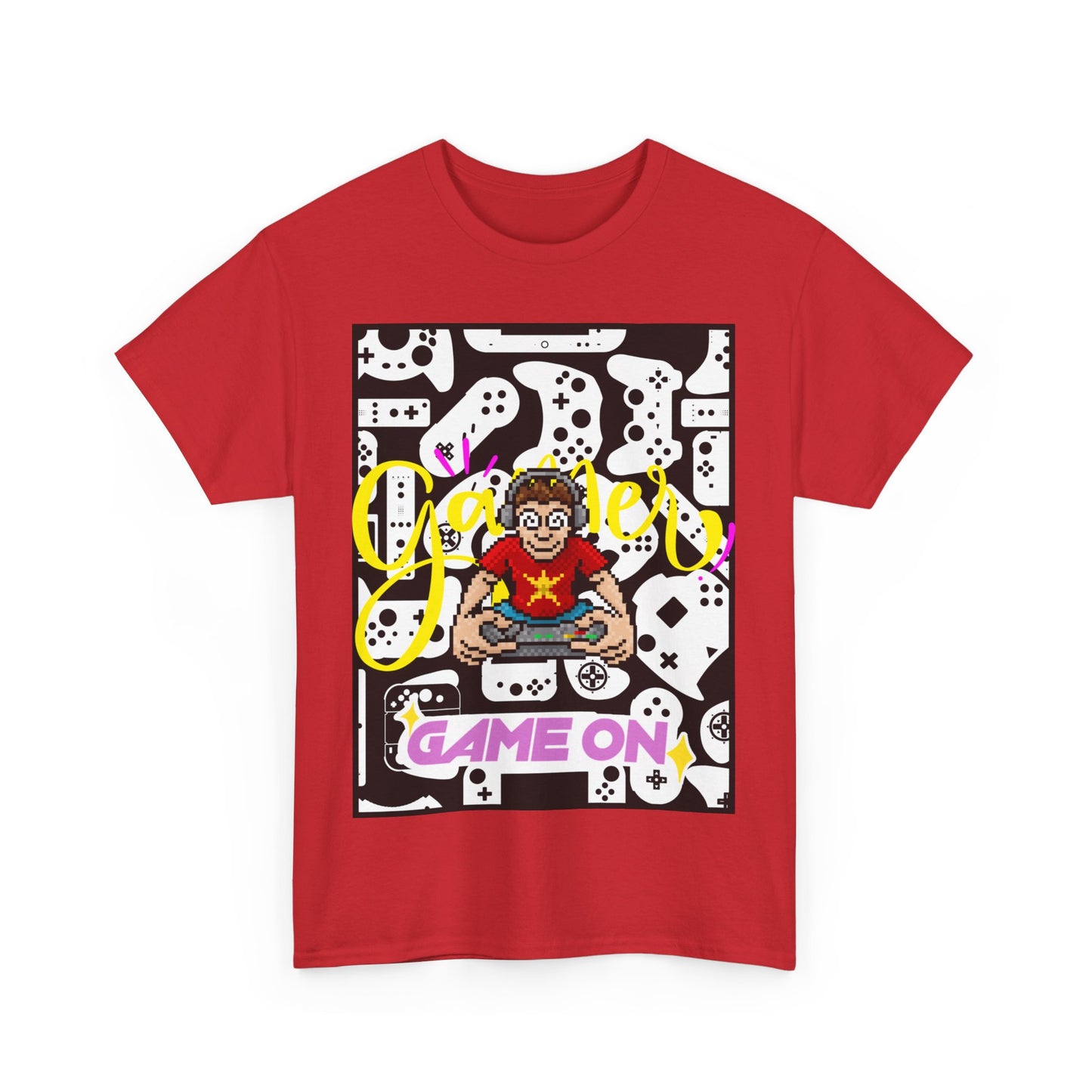 Unisex Heavy Cotton Graphic design (Gamer, Game On) T-shirt