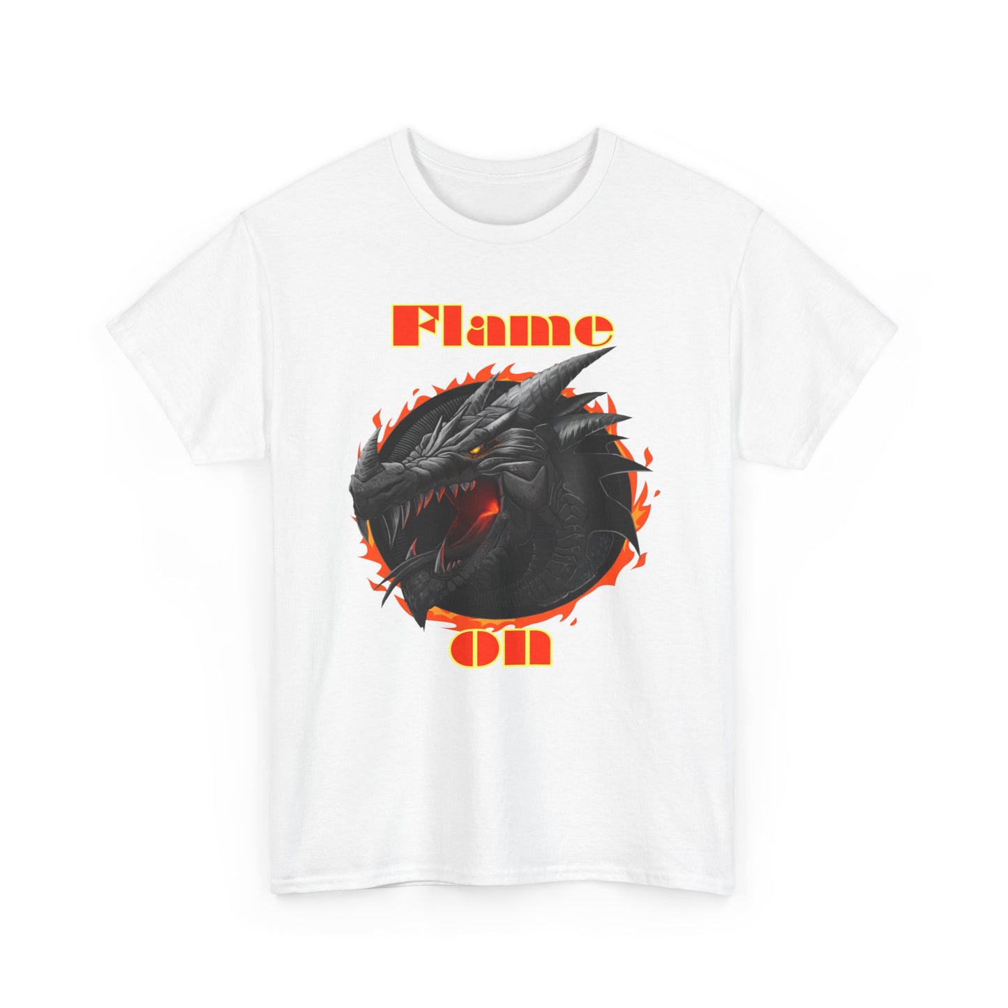 Unisex Heavy Cotton Graphic Design (Flame On) T-shirt