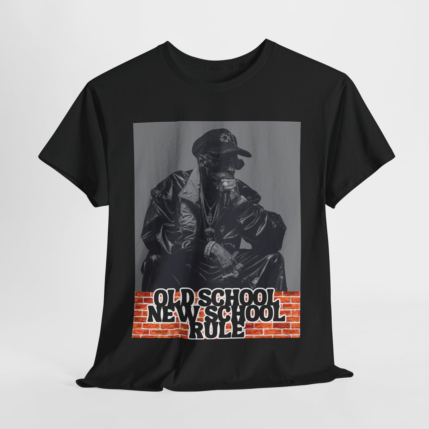 Unisex Heavy Cotton Graphic design (Old School New School Rule) T-shirt