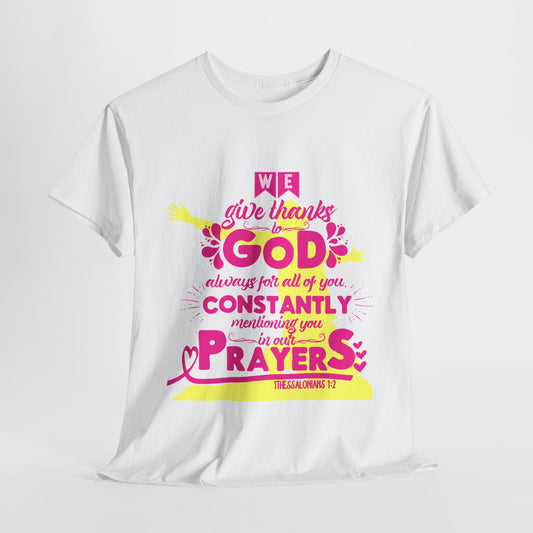 Unisex Heavy Cotton Graphic design (Give Thanks to God) T-shirt