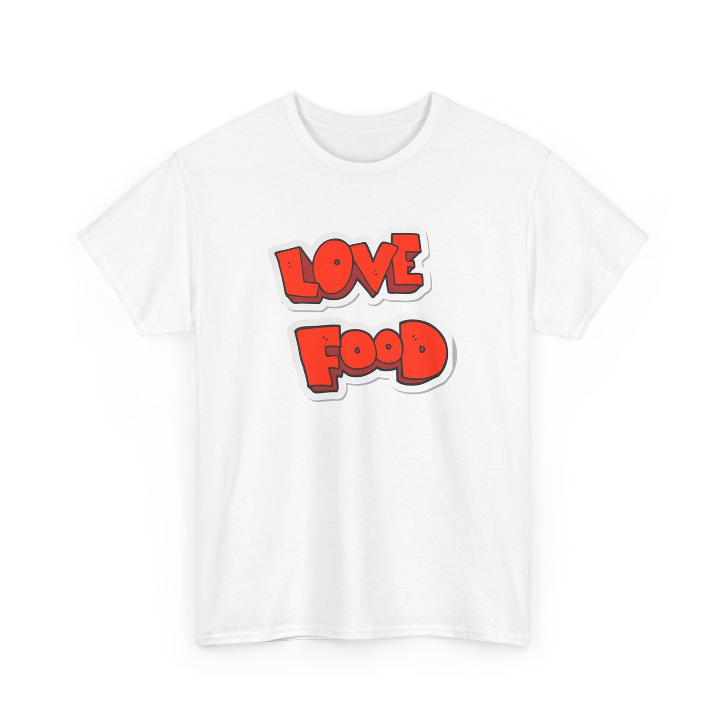 Unisex Heavy Cotton Graphic Design (Love Food) T-shirt