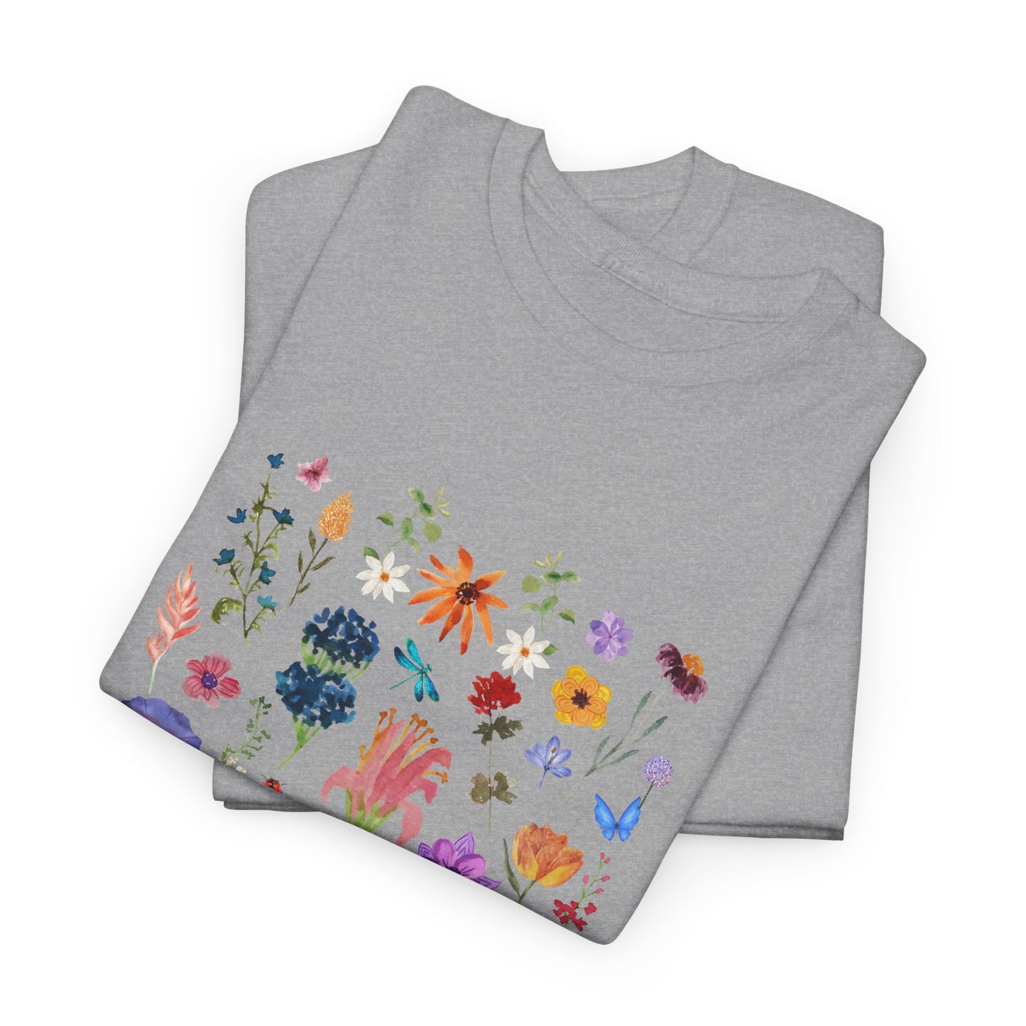 Unisex Heavy Cotton Graphic design (Flowers) T-shirt