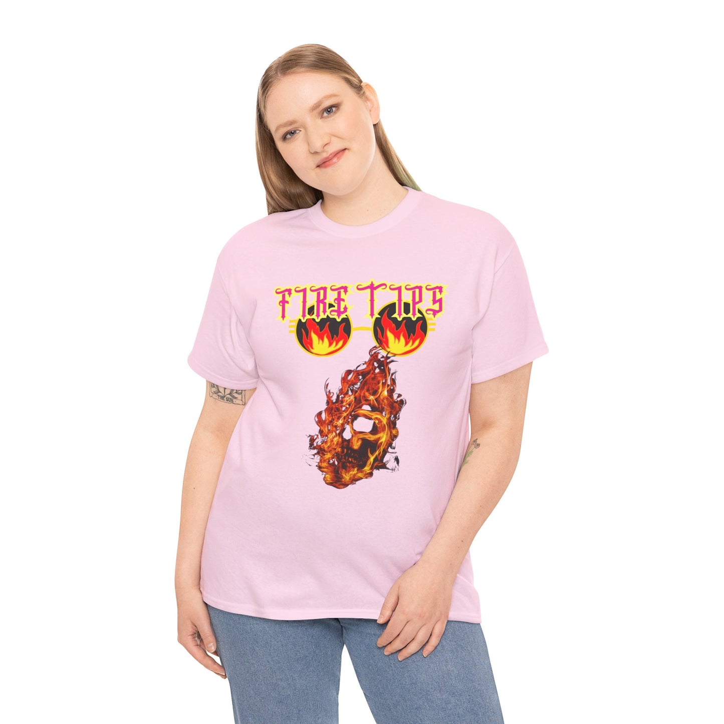 Unisex Heavy Cotton Graphic design (Fire Tips) T-shit