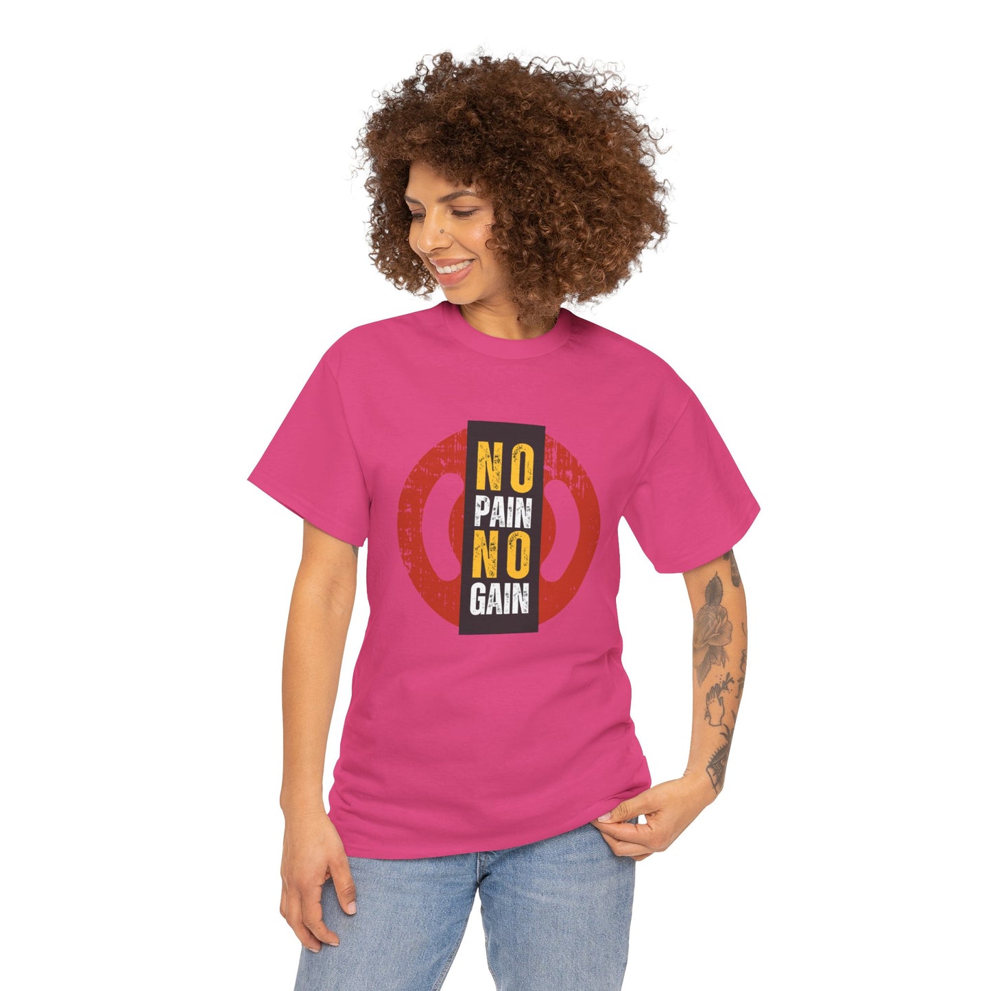 Unisex Heavy Cotton Graphic design (No Pain No Gain) T-shirt