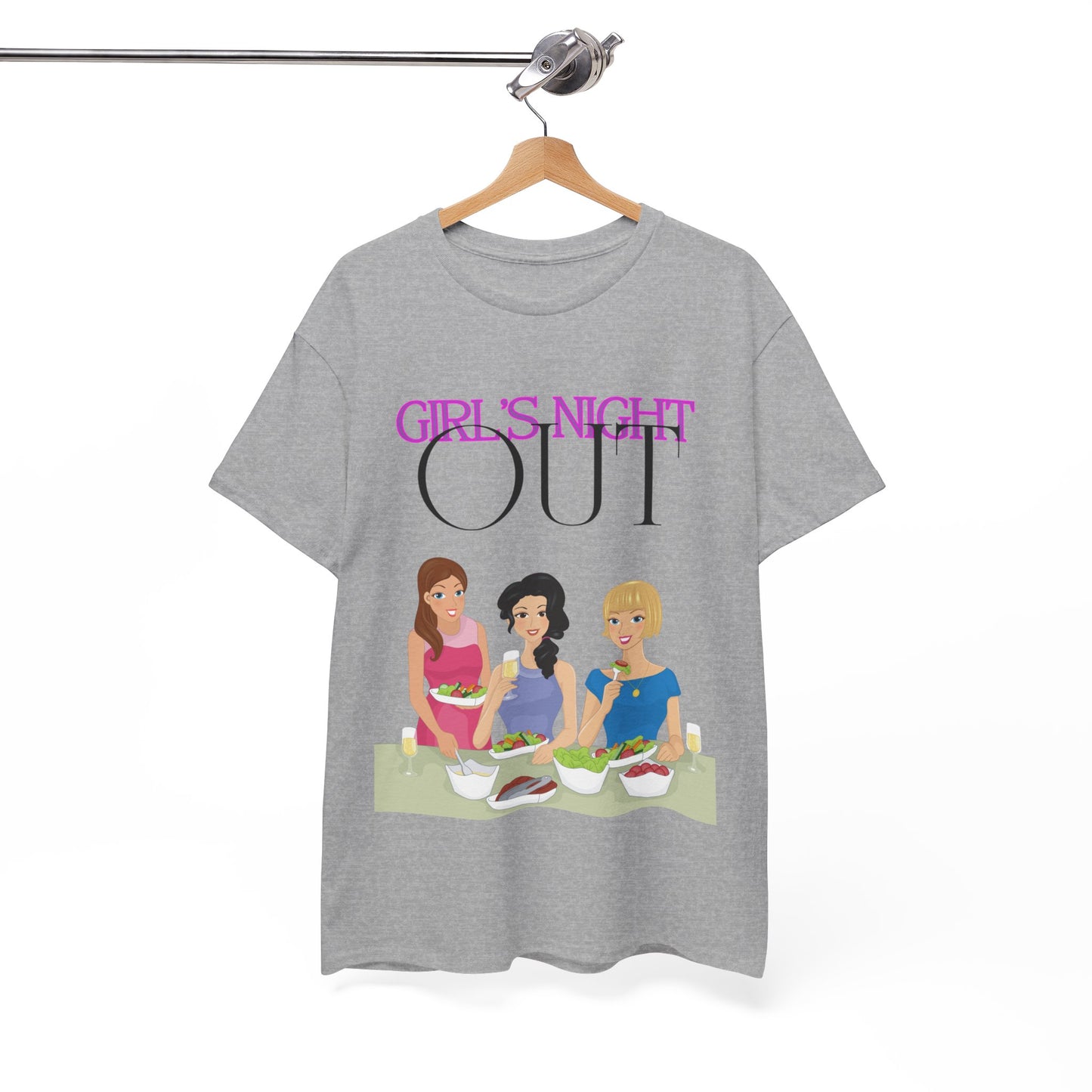 Unisex Heavy Cotton Graphic design (Girl's Night Out) T-shirt