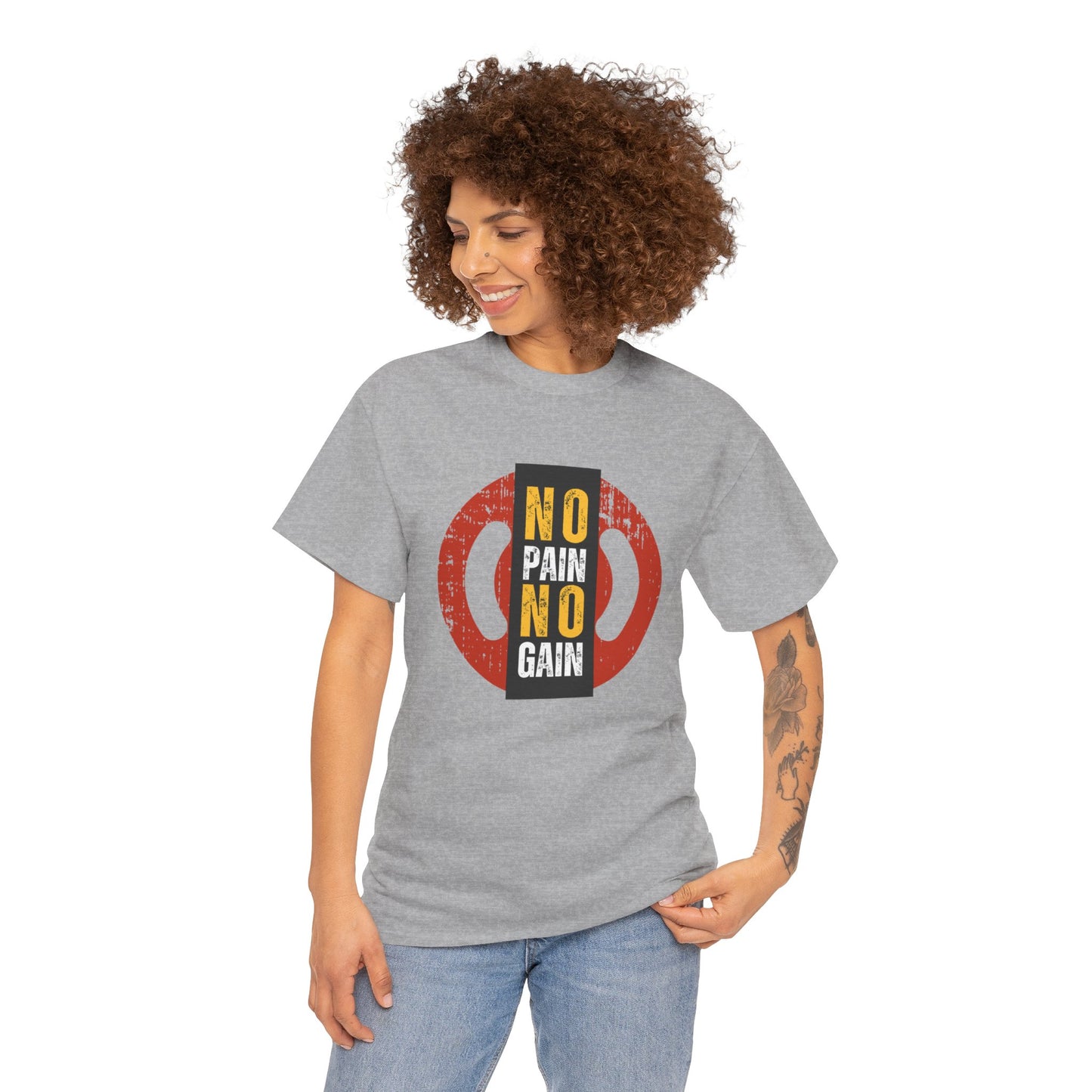 Unisex Heavy Cotton Graphic design (No Pain No Gain) T-shirt