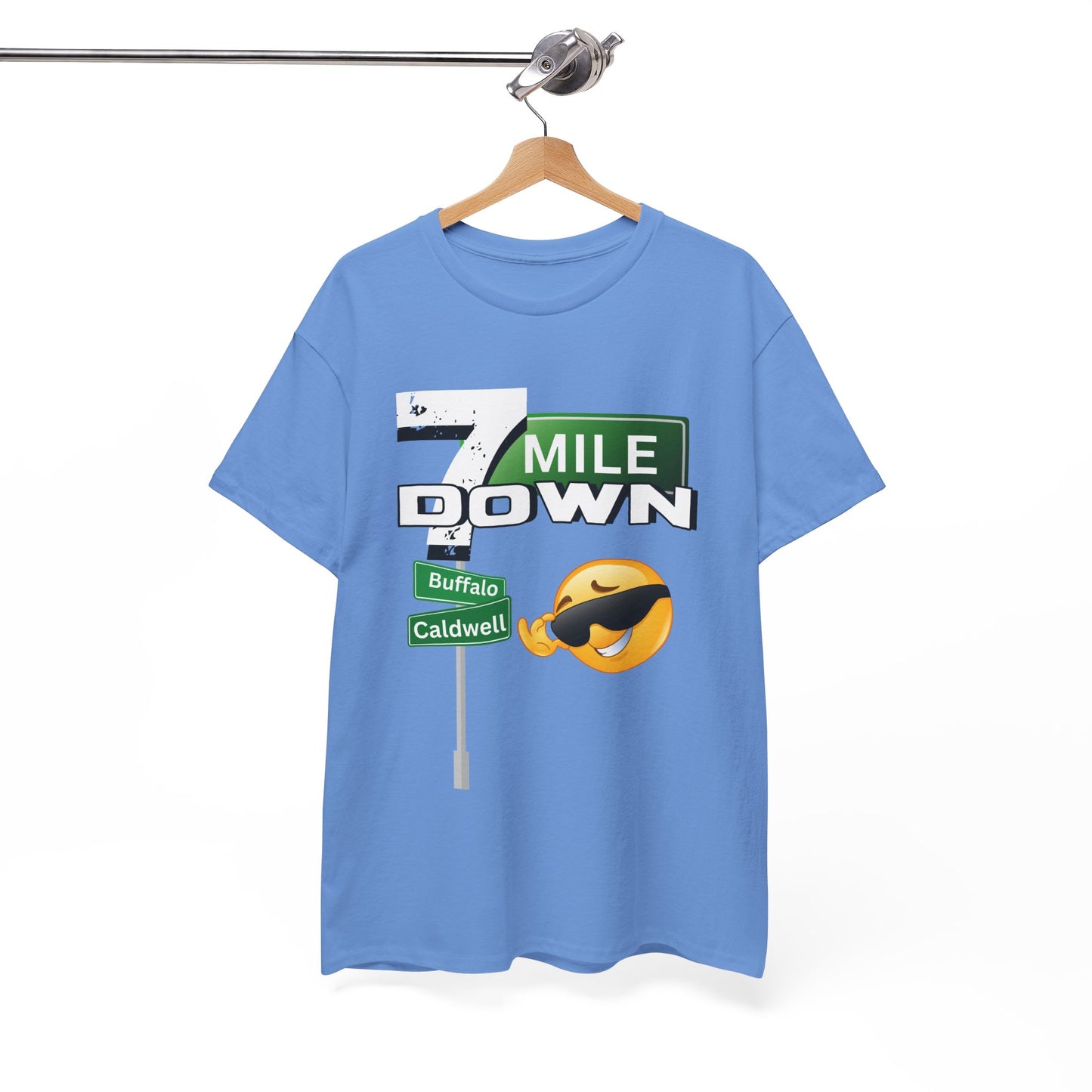 Unisex Heavy Cotton Graphic design (7 Mile Down) T-shirt