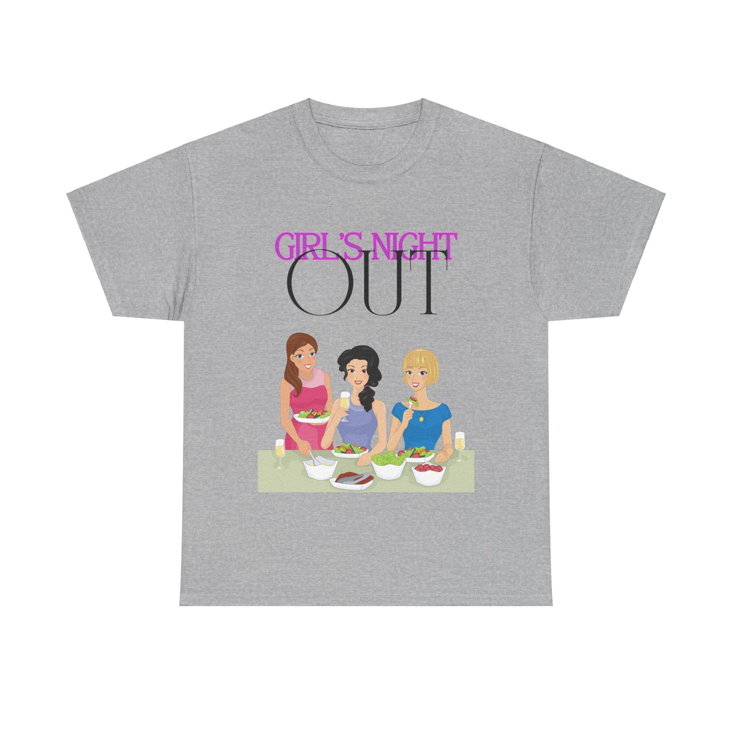 Unisex Heavy Cotton Graphic design (Girl's Night Out) T-shirt