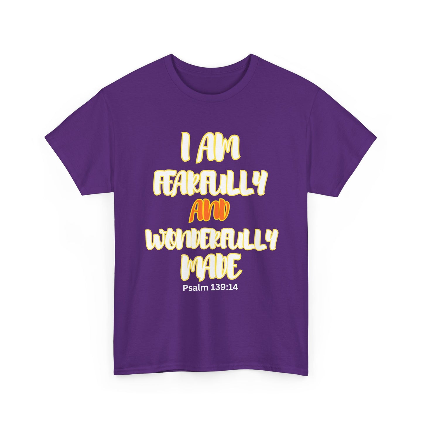 Unisex Heavy Cotton Graphic design (I Am Fearfully and Wonderfully Made) T-shirt