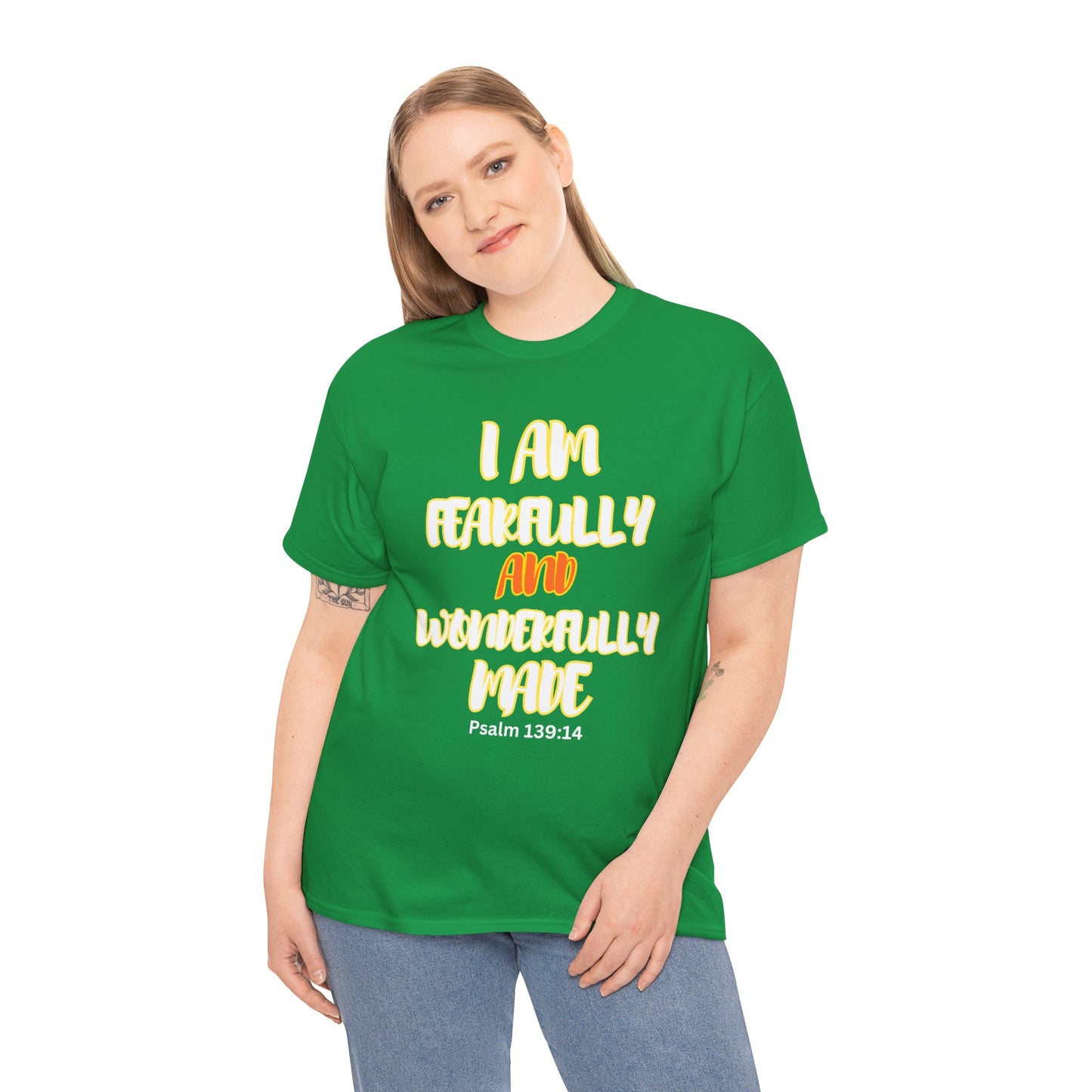 Unisex Heavy Cotton Graphic design (I Am Fearfully and Wonderfully Made) T-shirt