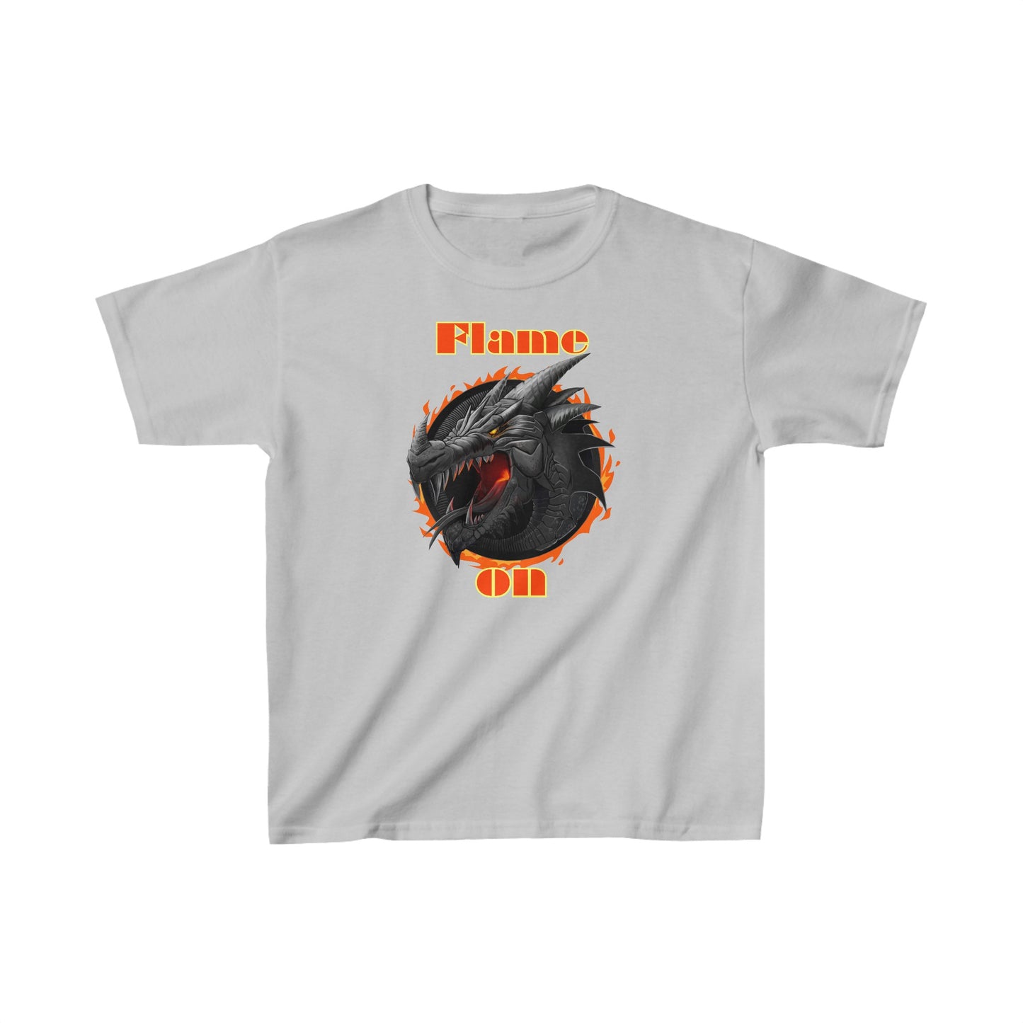 Kids Heavy Cotton Graphic design (Flame On) T-shirt