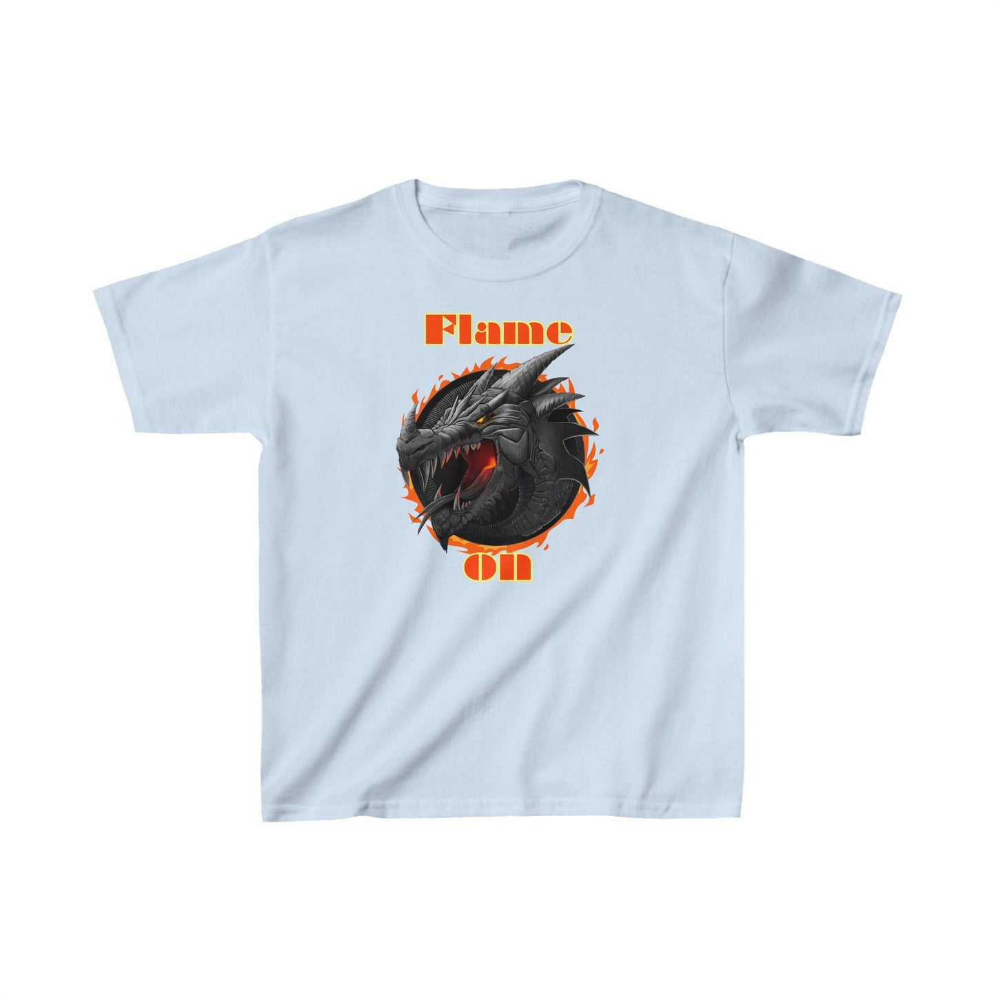 Kids Heavy Cotton Graphic design (Flame On) T-shirt