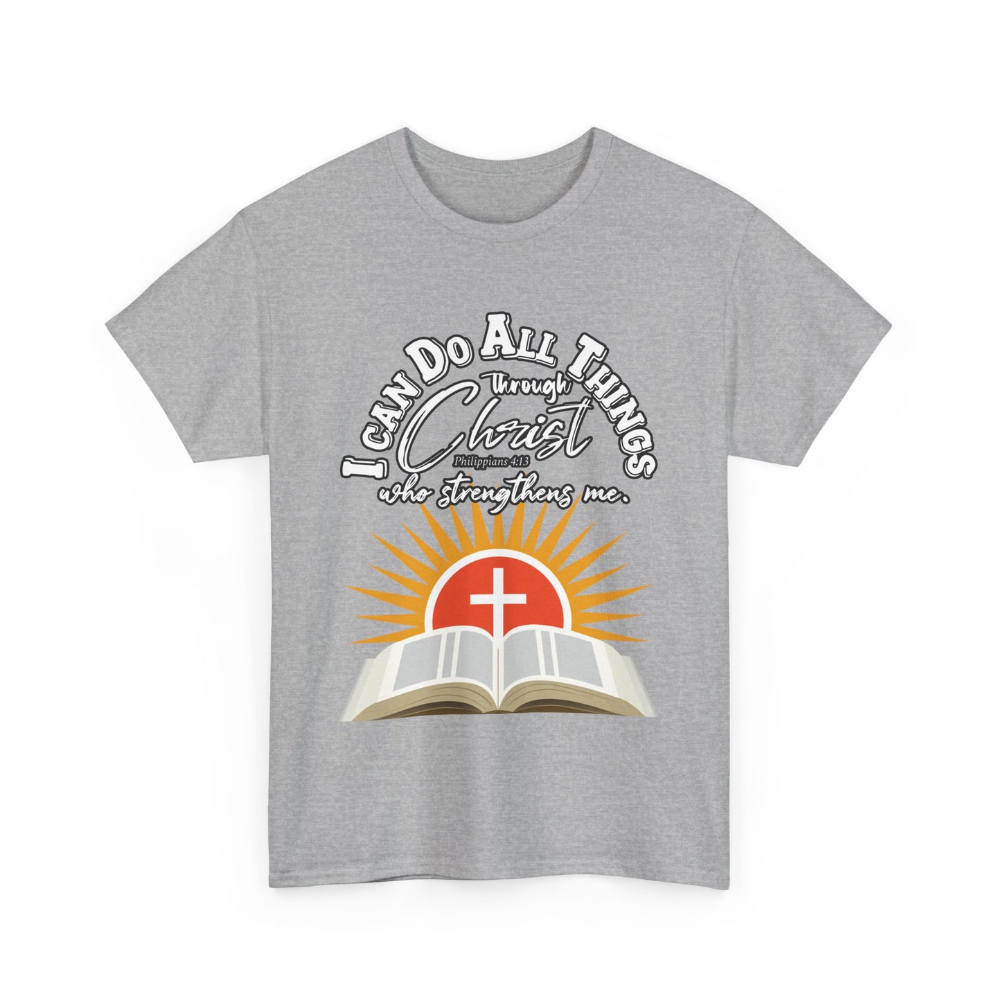 Unisex Heavy Cotton Graphic Design (Through Christ) T-shirt