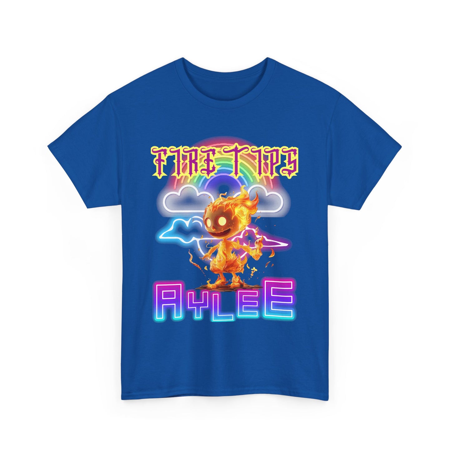 Unisex Heavy Cotton Graphic design (Fire Tips Aylee) T-shirt