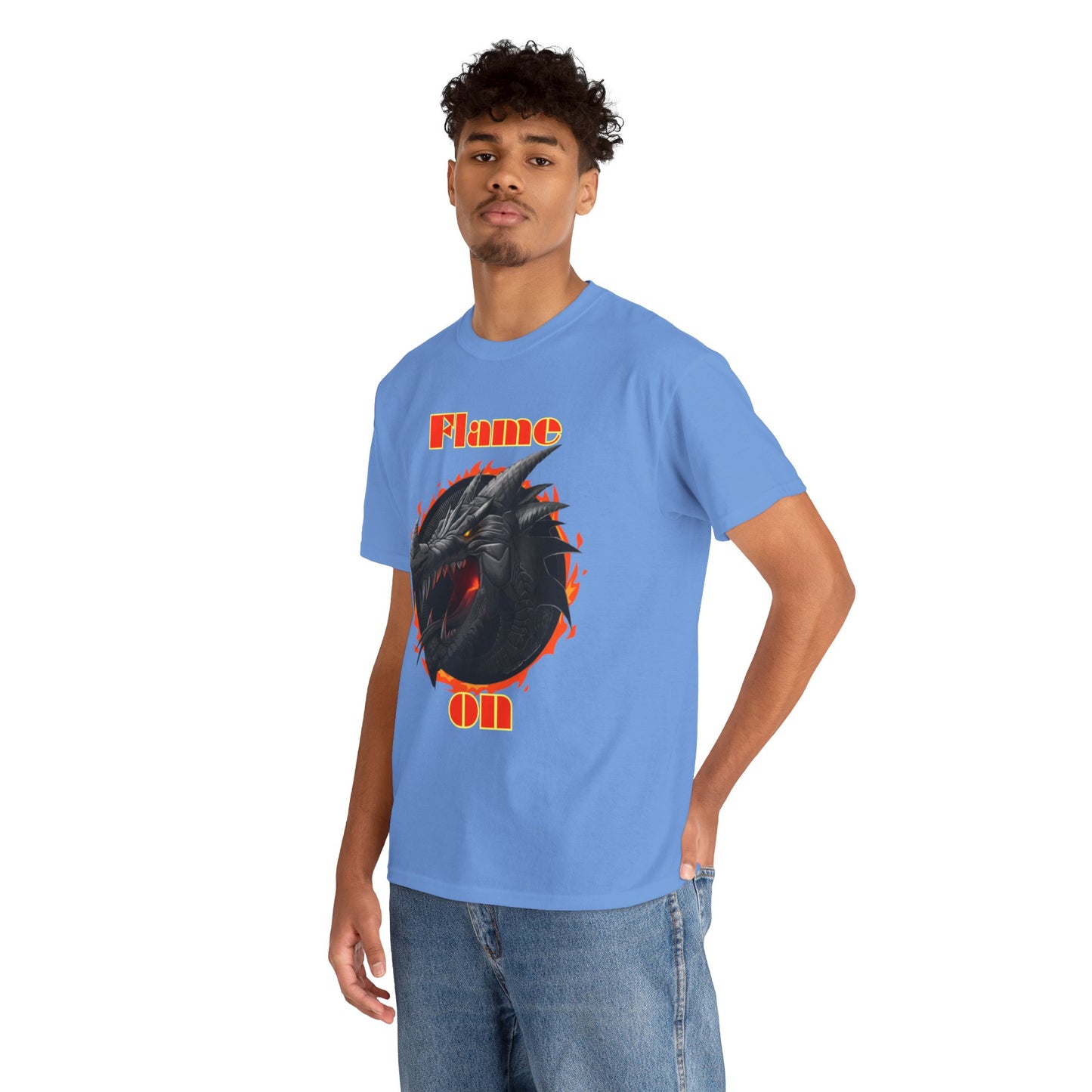 Unisex Heavy Cotton Graphic Design (Flame On) T-shirt