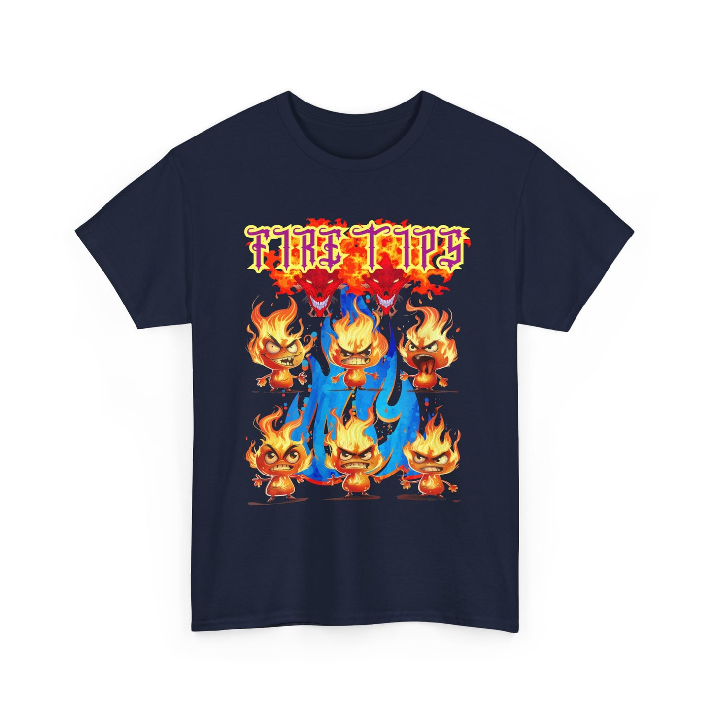 Unisex Heavy Cotton Graphic design (Fire Tips)  T-shirt