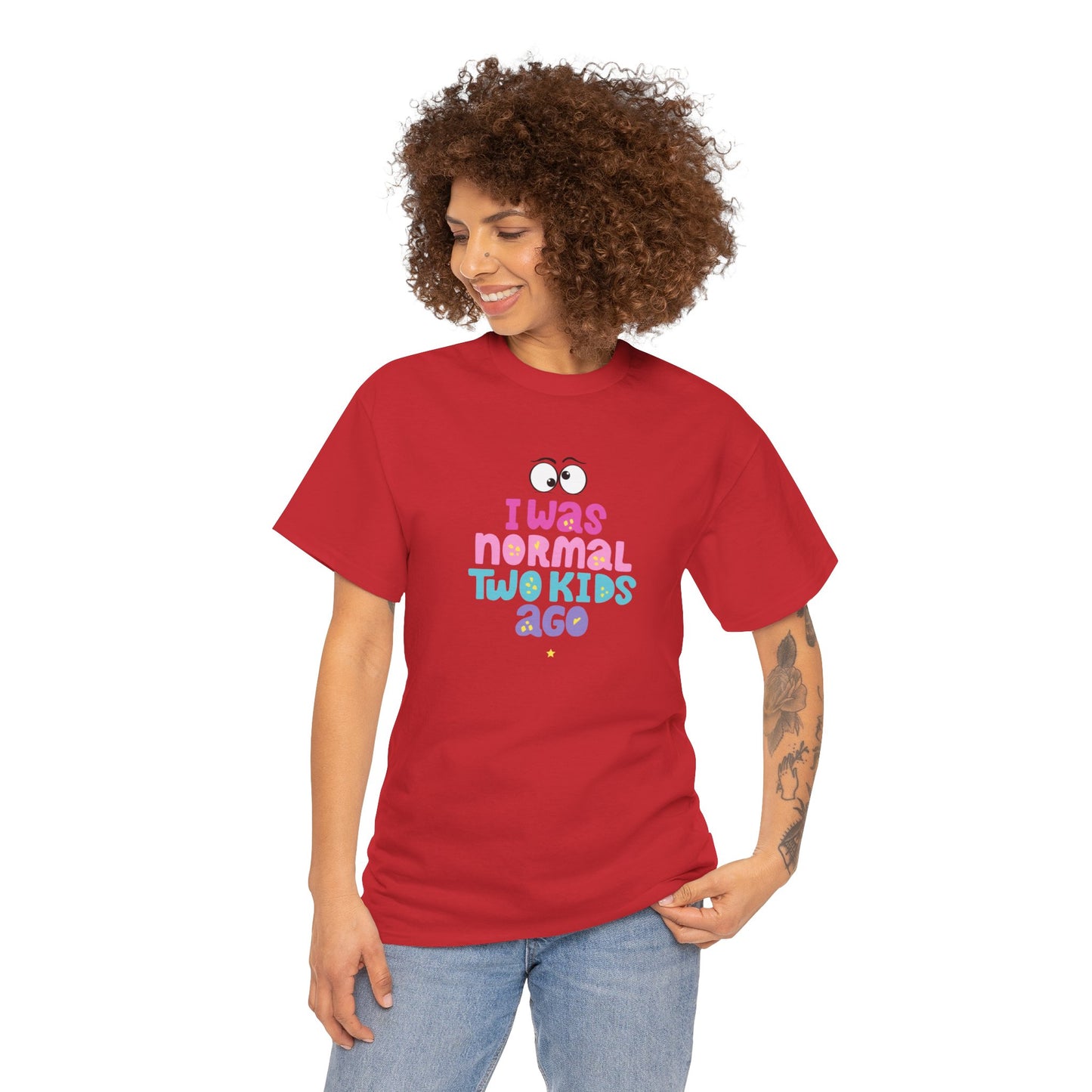 Unisex Heavy Cotton Graphic design (I Was Normal) T-shirt