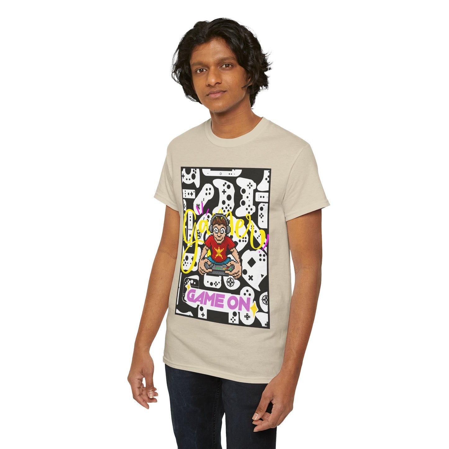 Unisex Heavy Cotton Graphic design (Gamer, Game On) T-shirt