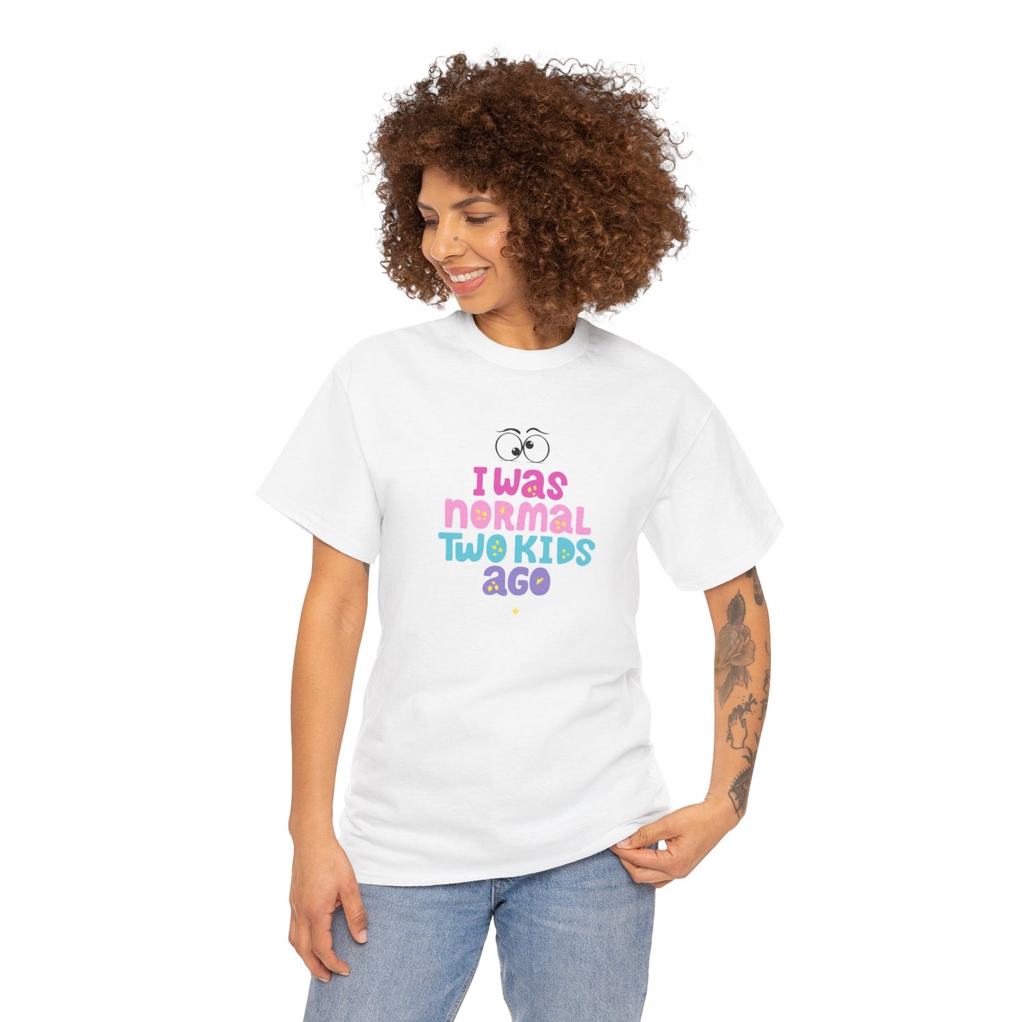 Unisex Heavy Cotton Graphic design (I Was Normal) T-shirt