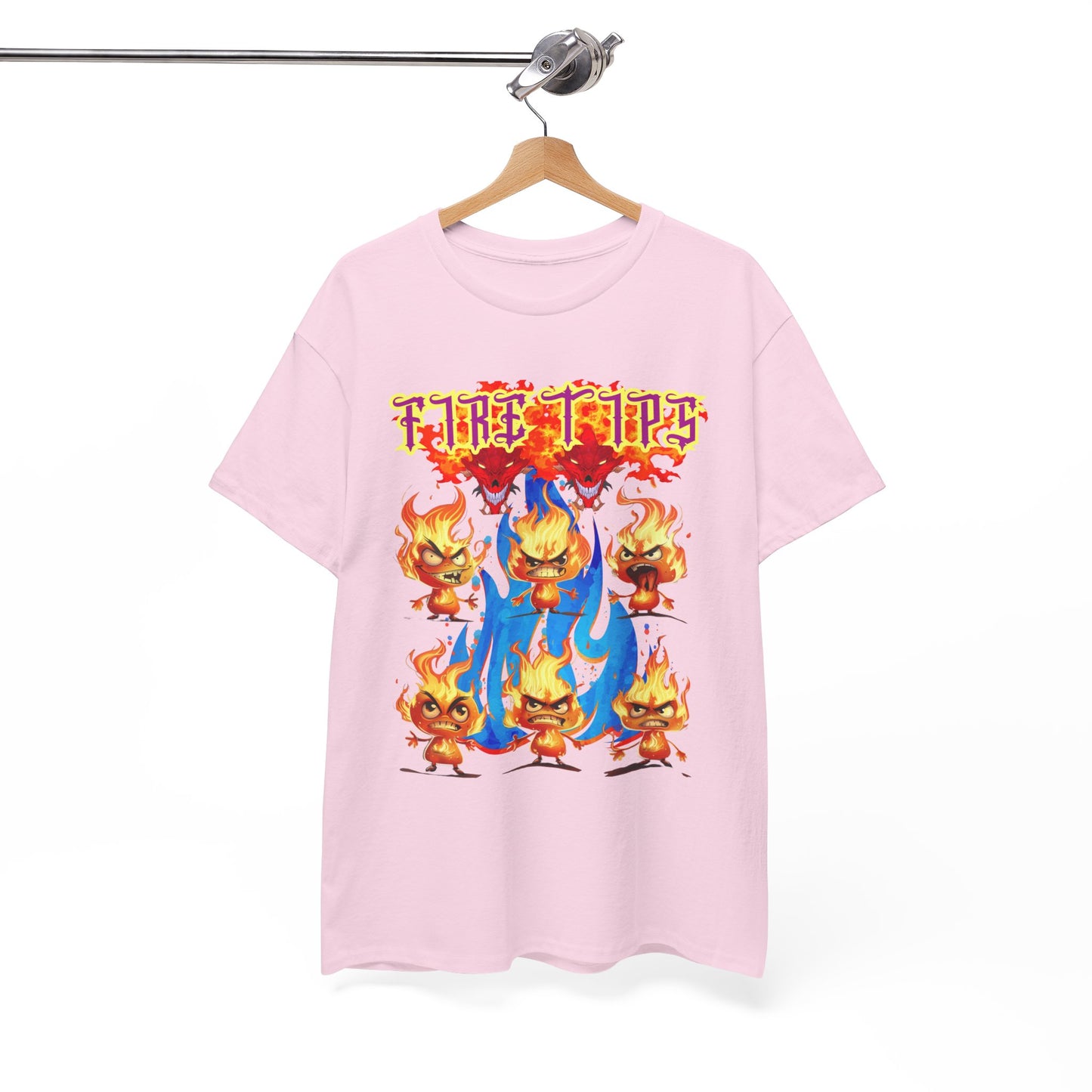 Unisex Heavy Cotton Graphic design (Fire Tips)  T-shirt