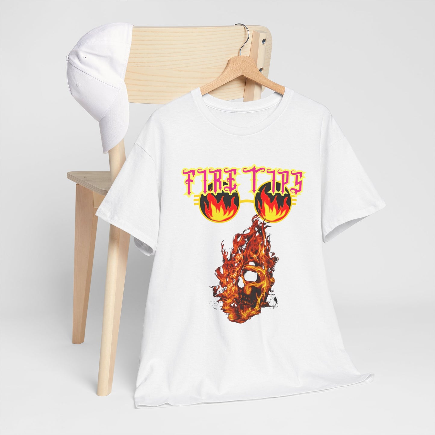 Unisex Heavy Cotton Graphic design (Fire Tips) T-shit