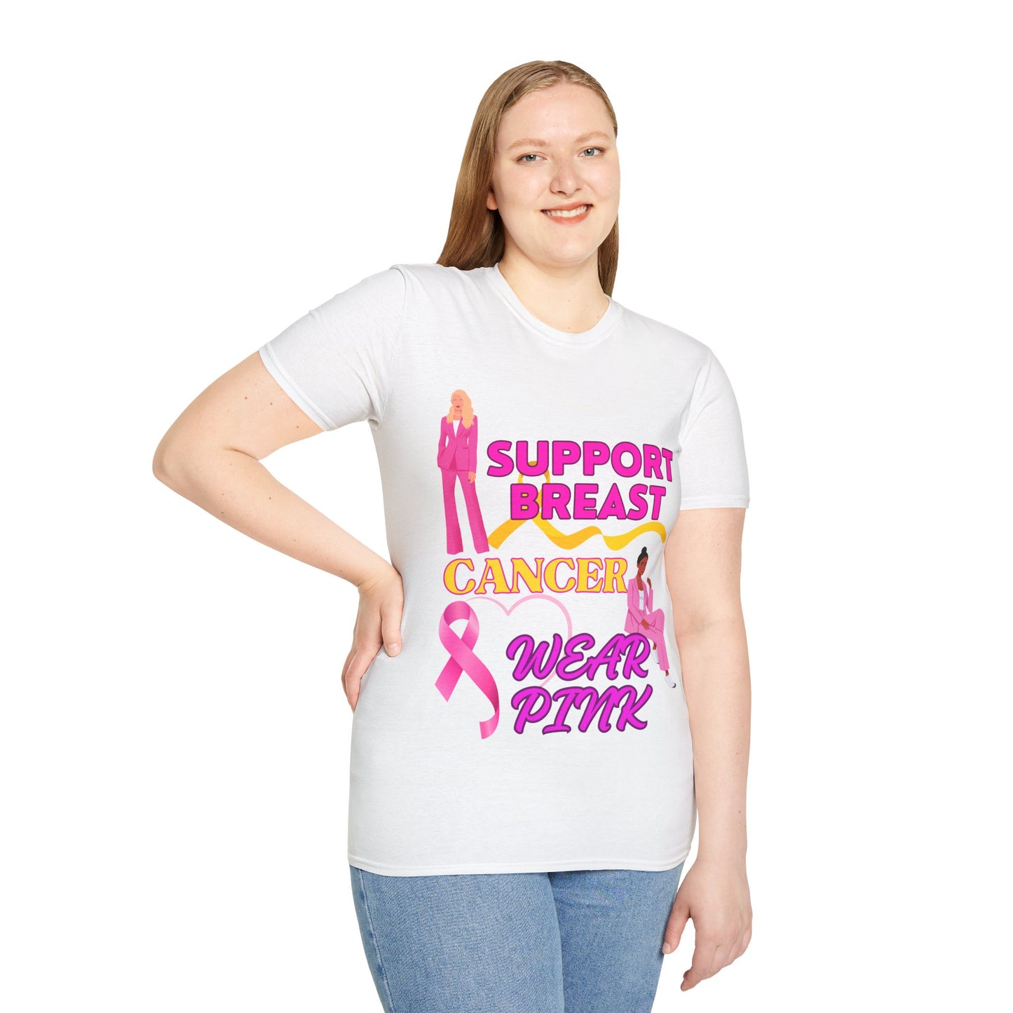 Unisex Softstyle (SUPPORT BREAST CANCER) T-Shirt