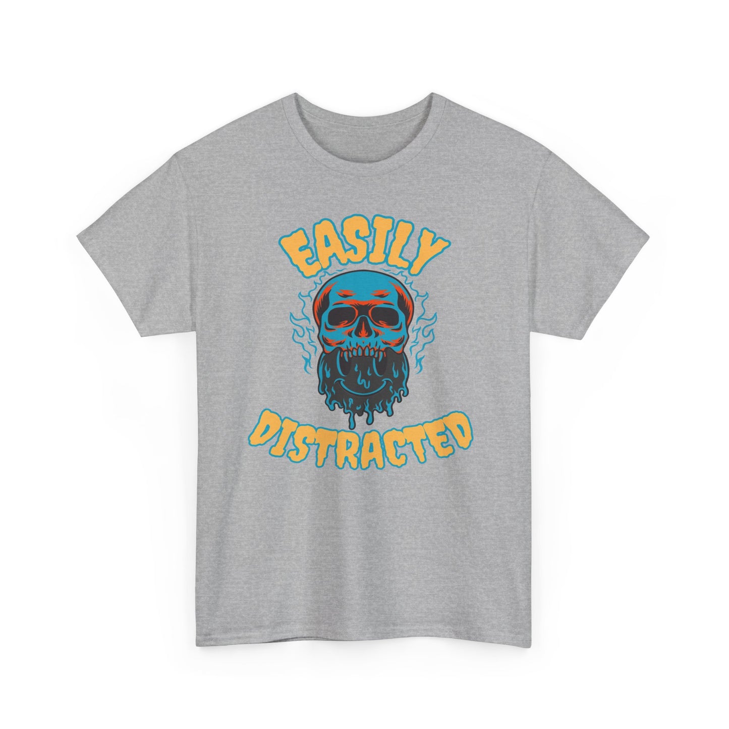 Unisex Heavy Cotton Graphic Design (Easily Distracted) T-shirt