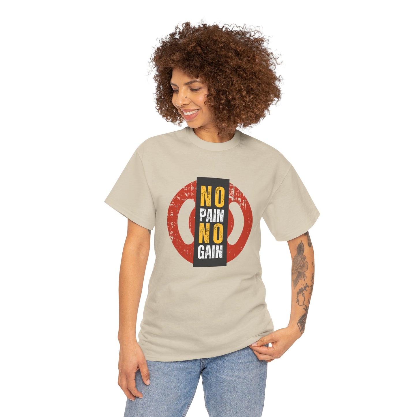 Unisex Heavy Cotton Graphic design (No Pain No Gain) T-shirt