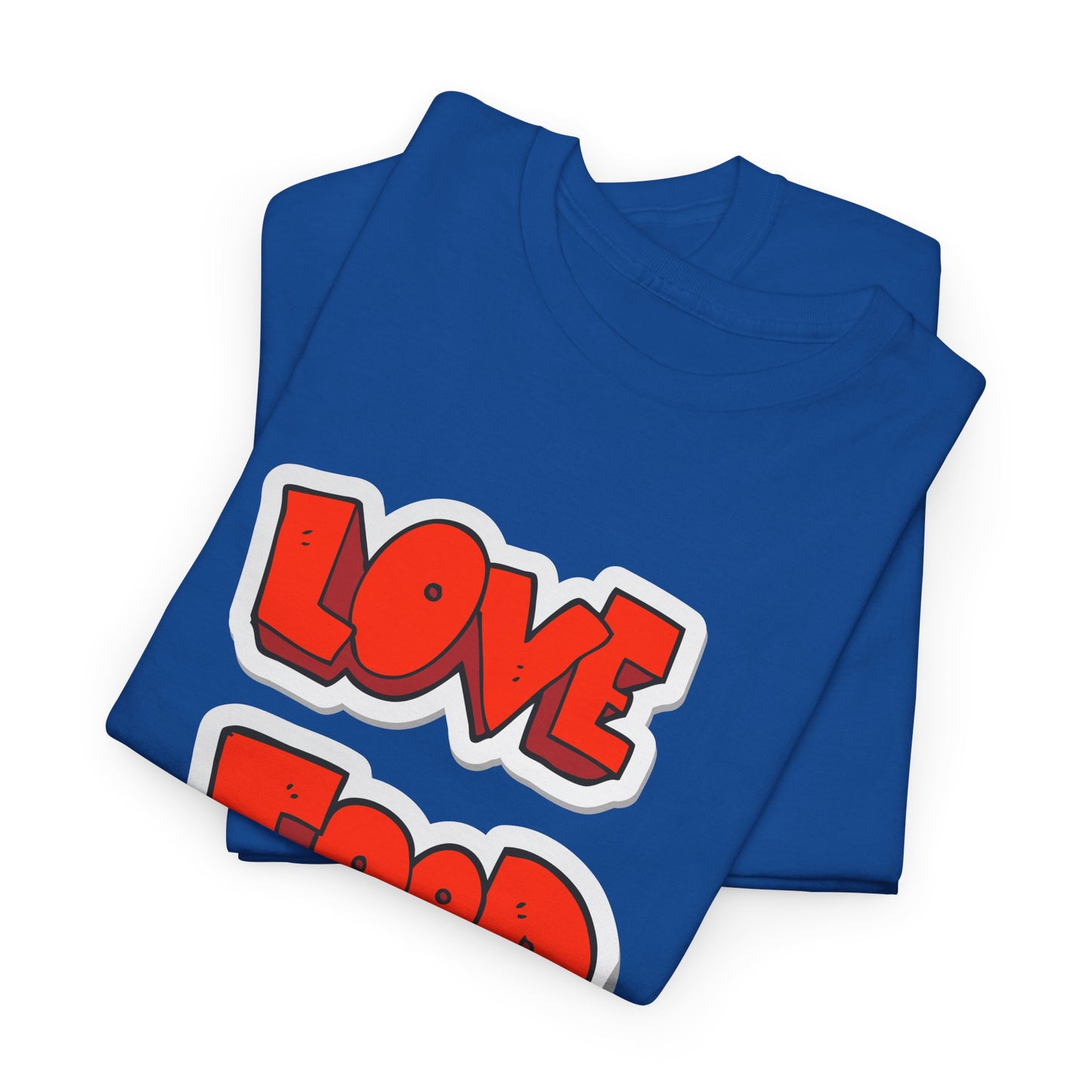 Unisex Heavy Cotton Graphic Design (Love Food) T-shirt