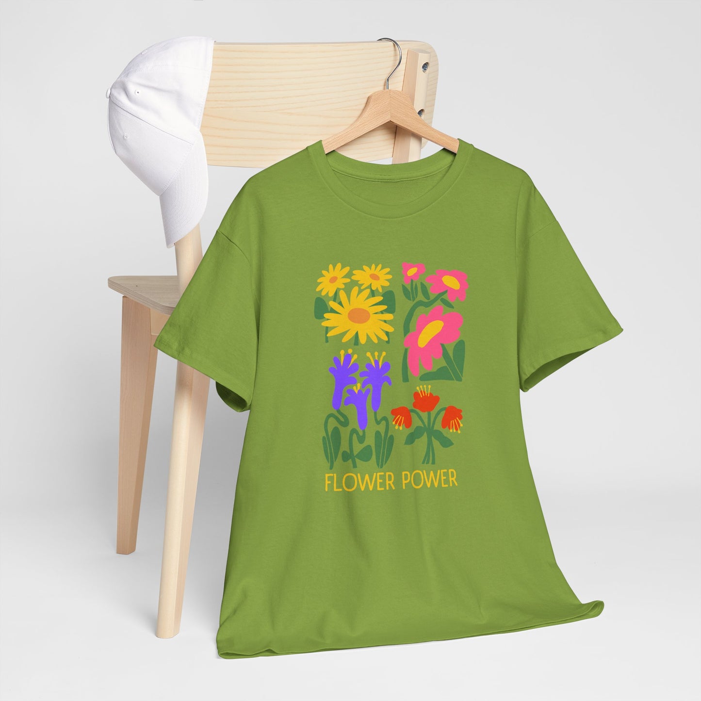 Unisex Heavy Cotton Graphic design (Flower Power) T-shirt