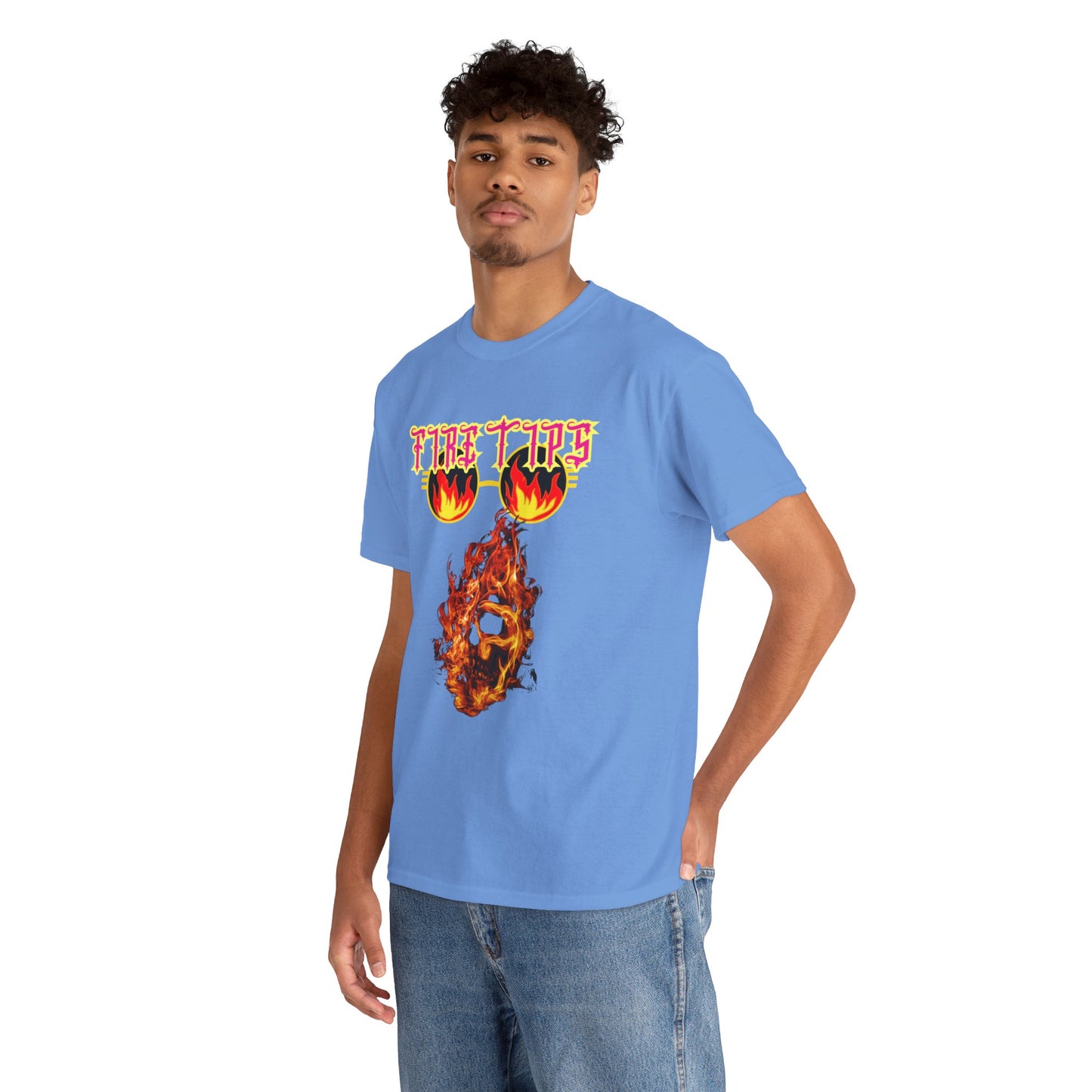 Unisex Heavy Cotton Graphic design (Fire Tips) T-shit