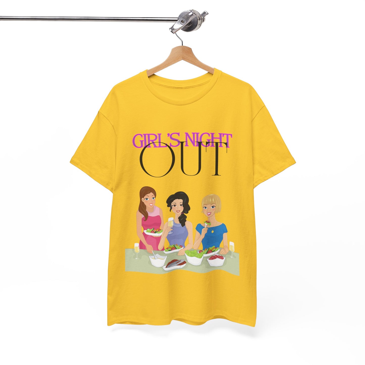 Unisex Heavy Cotton Graphic design (Girl's Night Out) T-shirt