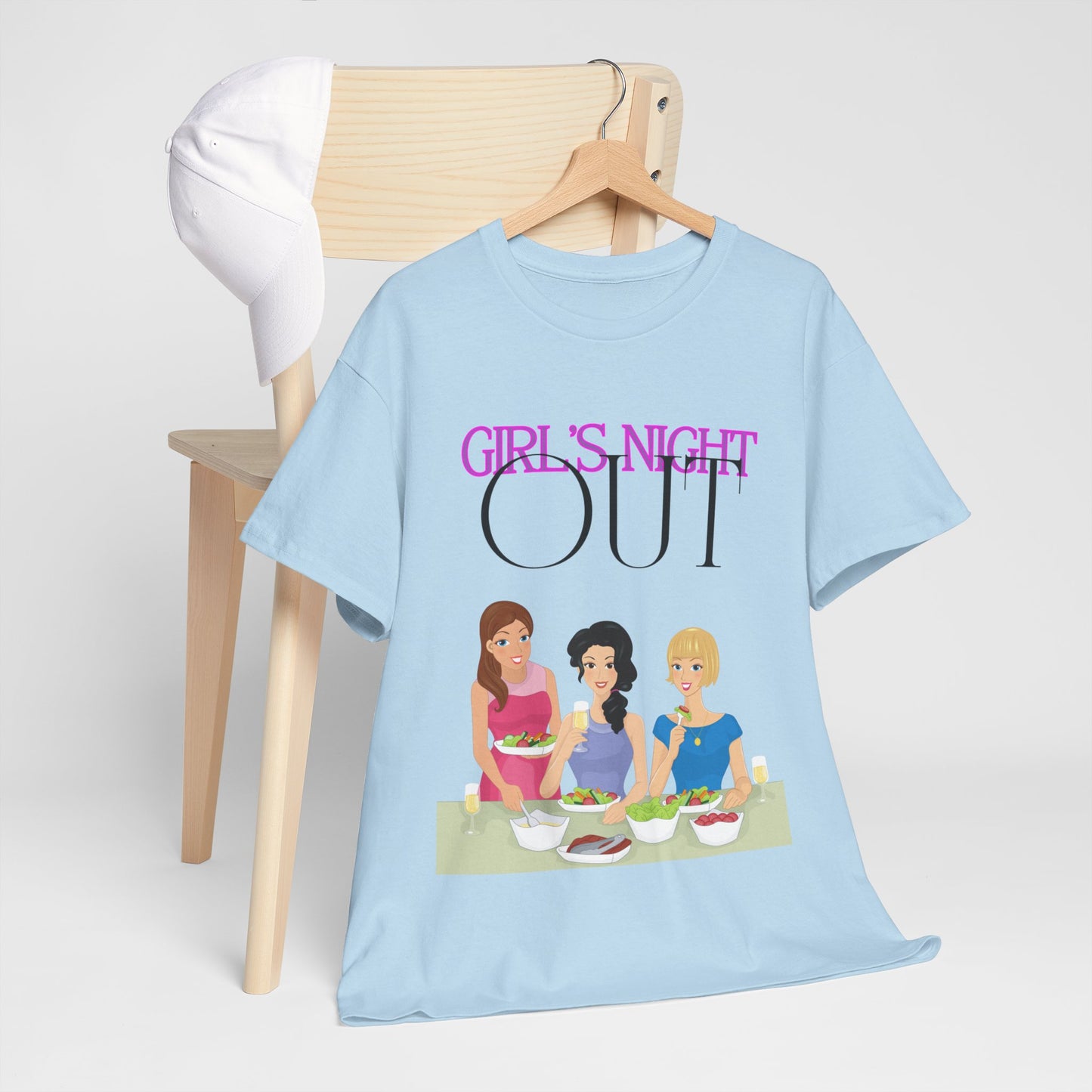 Unisex Heavy Cotton Graphic design (Girl's Night Out) T-shirt