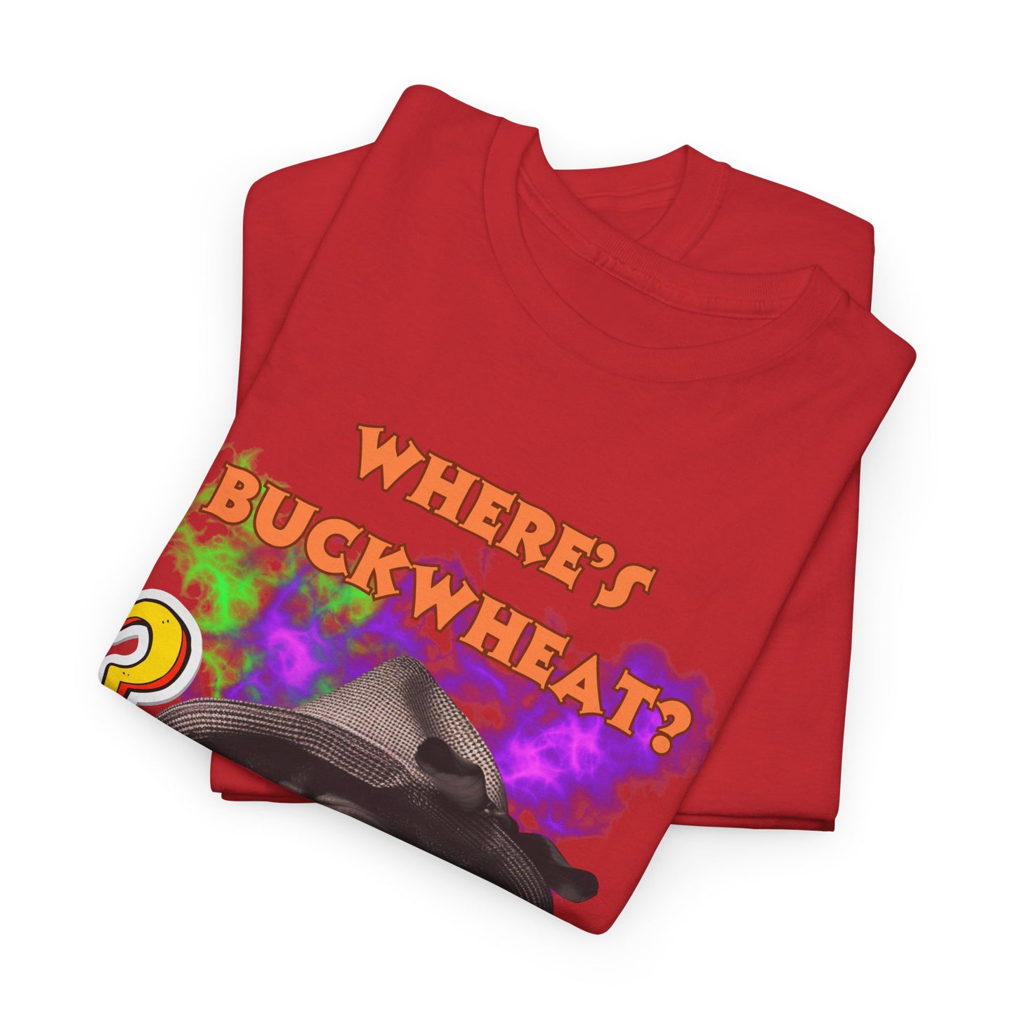 Unisex Heavy Cotton Graphic design (Where's Buckwheat) T-shirt