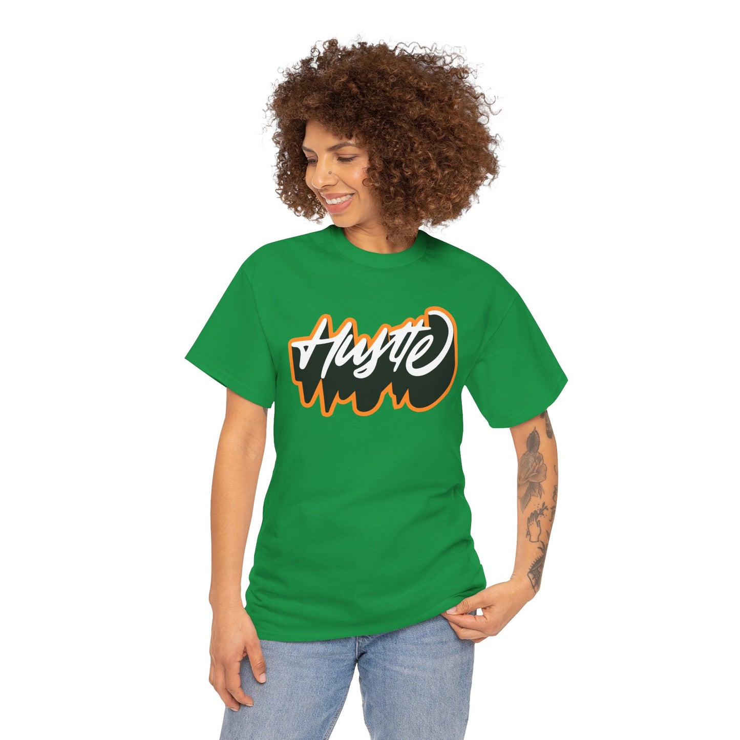 Unisex Heavy Cotton Graphic design (Hustle) T-shirt