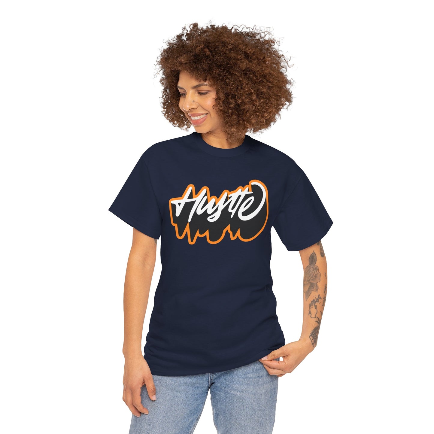 Unisex Heavy Cotton Graphic design (Hustle) T-shirt