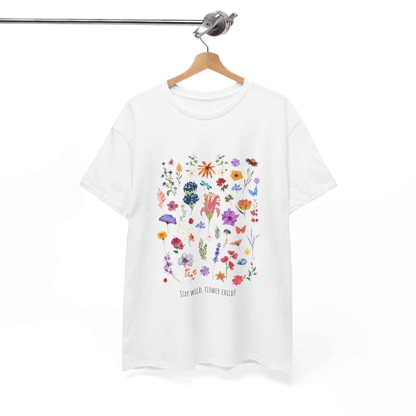 Unisex Heavy Cotton Graphic design (Flowers) T-shirt