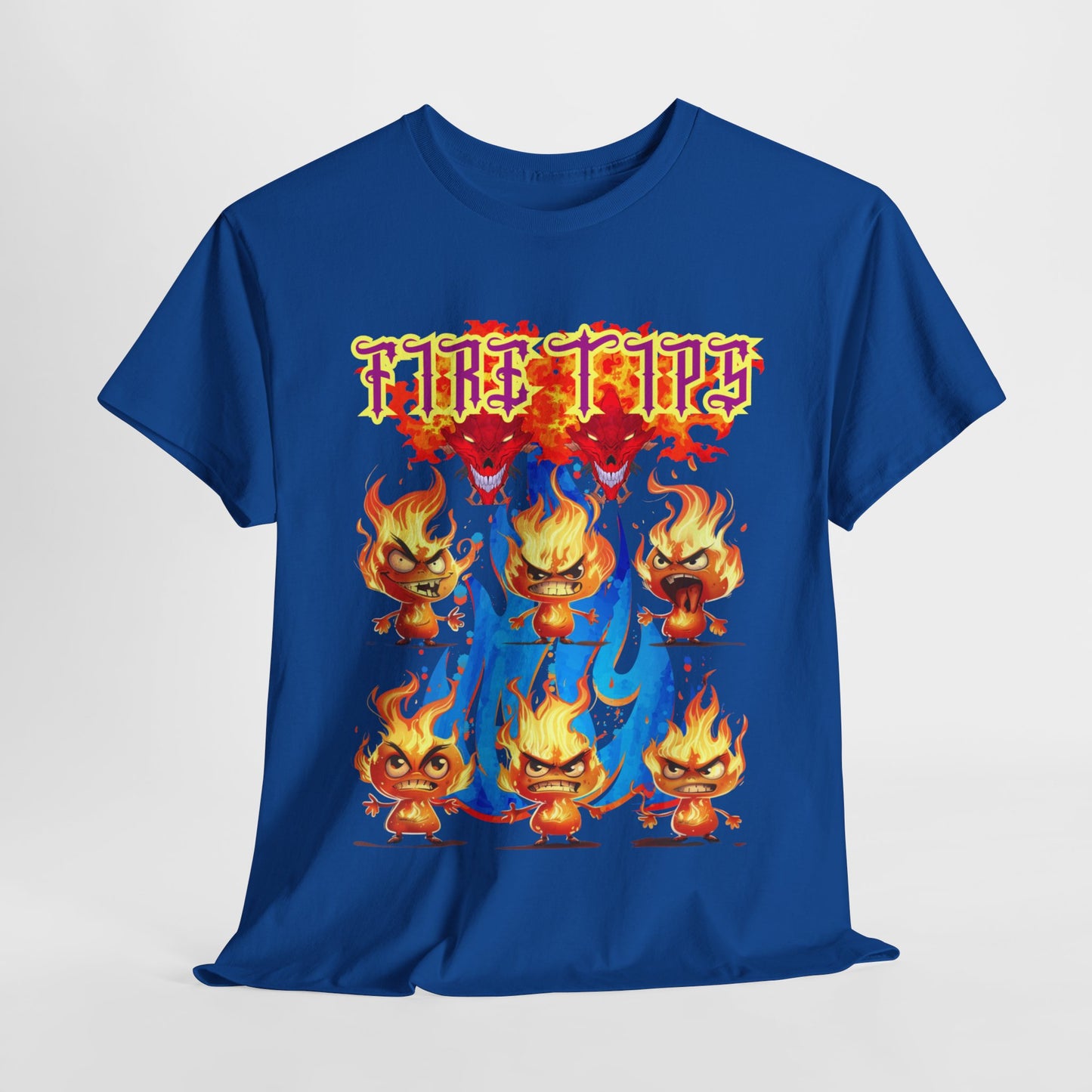 Unisex Heavy Cotton Graphic design (Fire Tips)  T-shirt