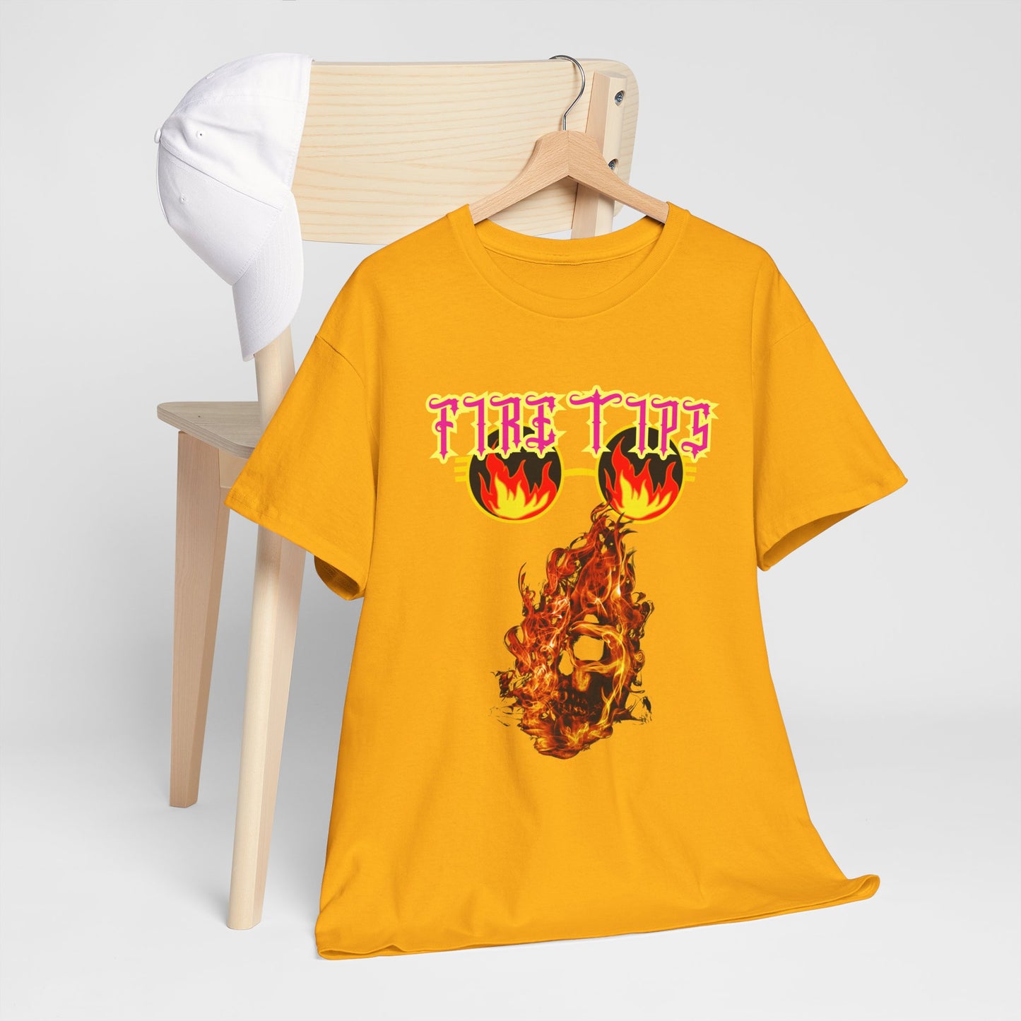 Unisex Heavy Cotton Graphic design (Fire Tips) T-shit