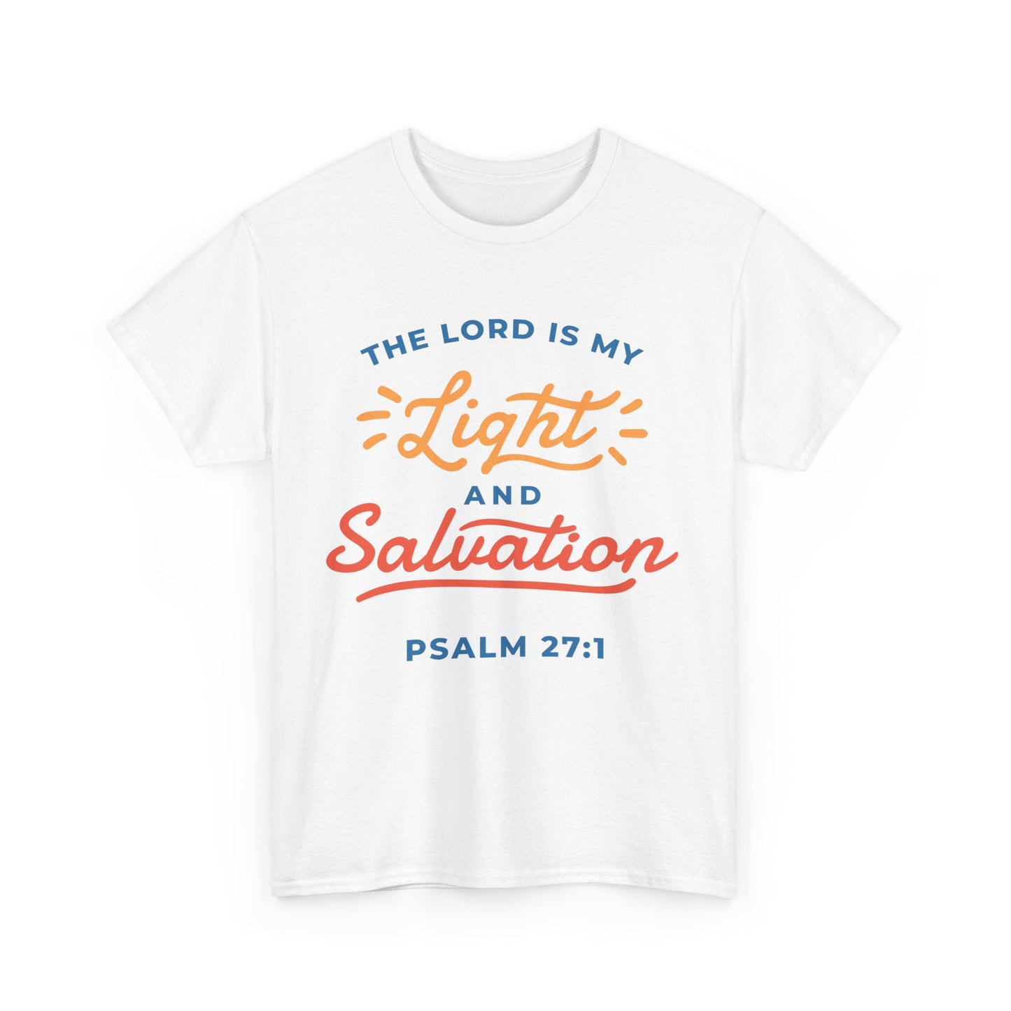 Unisex Heavy Cotton Graphic design (My Lord is my Light and Salvation) T-shirt