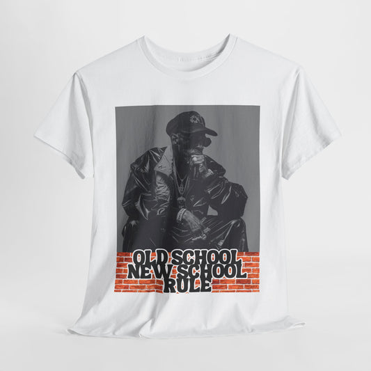 Unisex Heavy Cotton Graphic design (Old School New School Rule) T-shirt