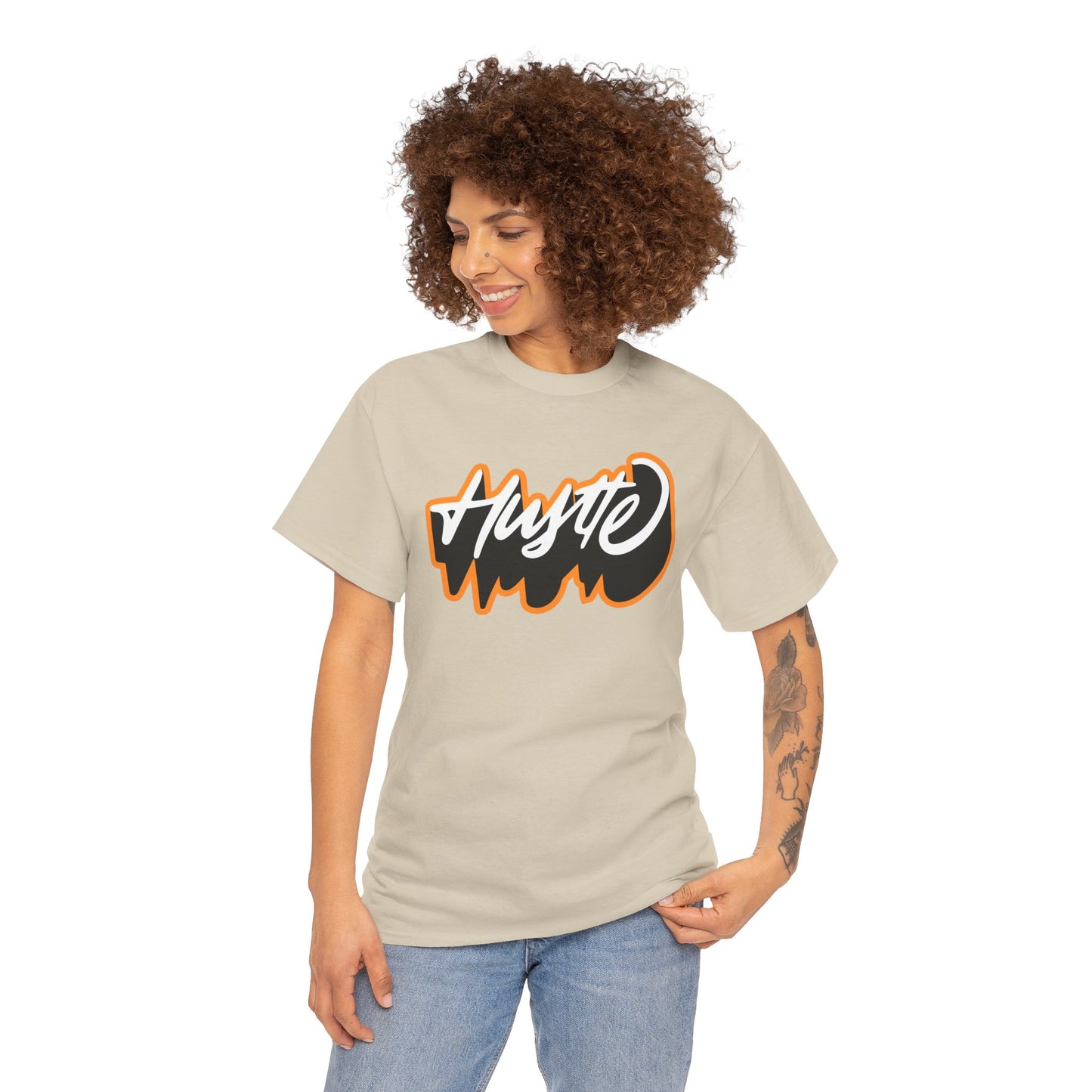 Unisex Heavy Cotton Graphic design (Hustle) T-shirt