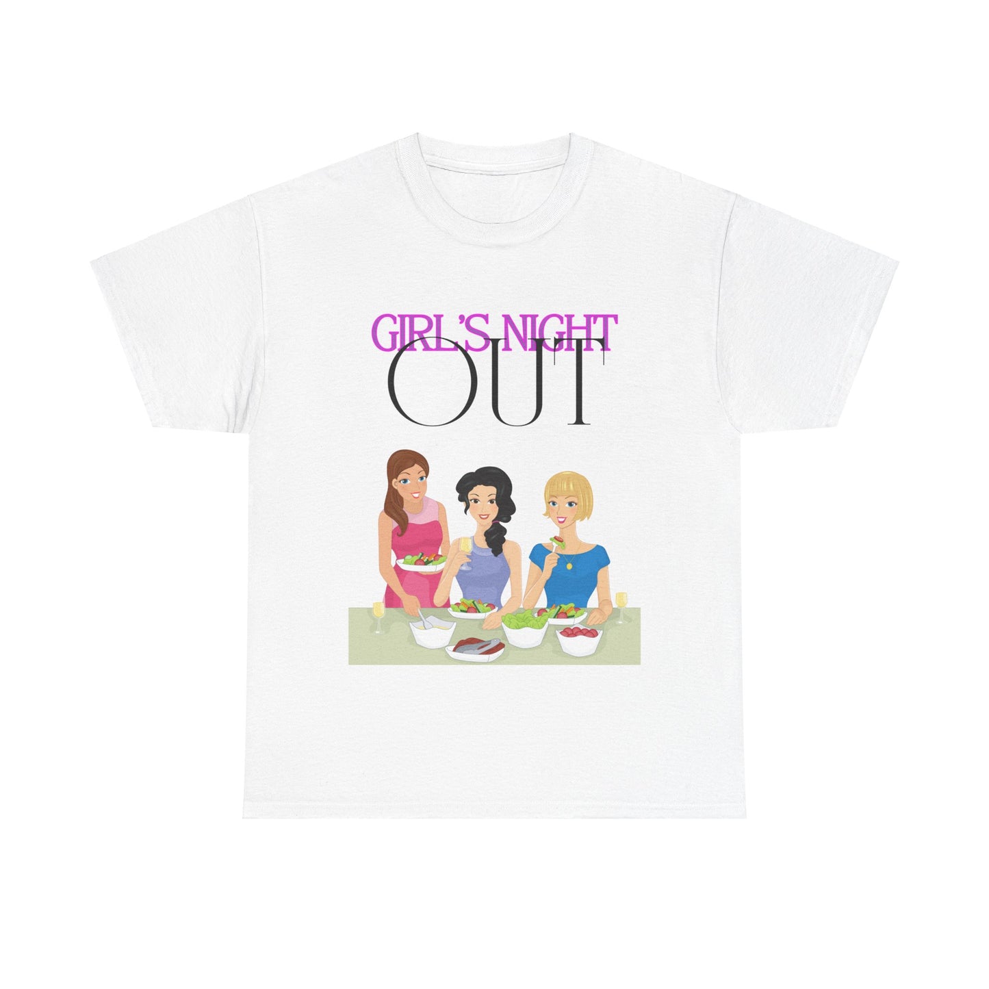 Unisex Heavy Cotton Graphic design (Girl's Night Out) T-shirt