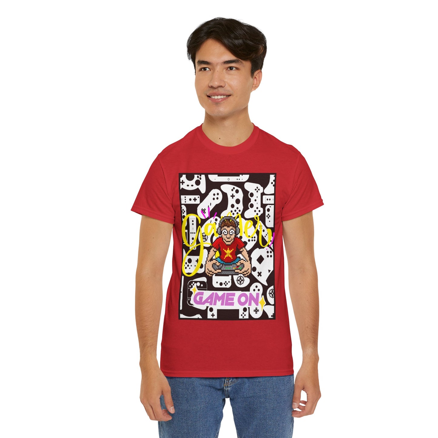 Unisex Heavy Cotton Graphic design (Gamer, Game On) T-shirt