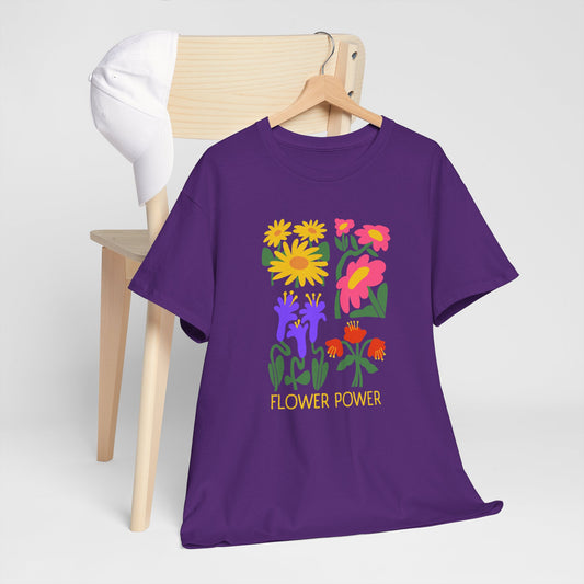 Unisex Heavy Cotton Graphic design (Flower Power) T-shirt