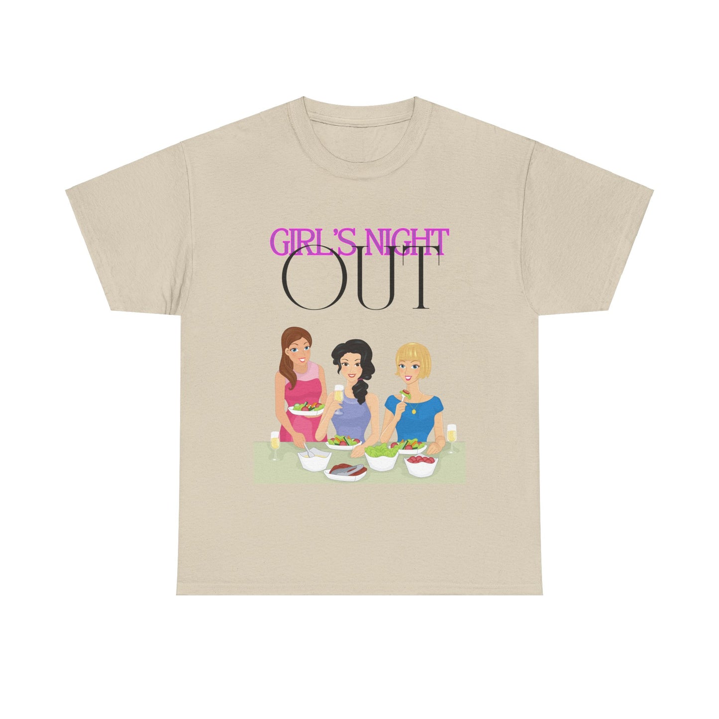 Unisex Heavy Cotton Graphic design (Girl's Night Out) T-shirt