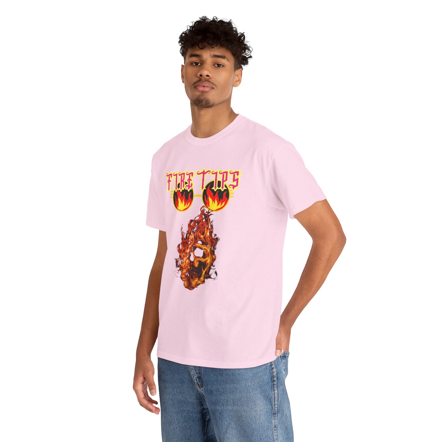 Unisex Heavy Cotton Graphic design (Fire Tips) T-shit