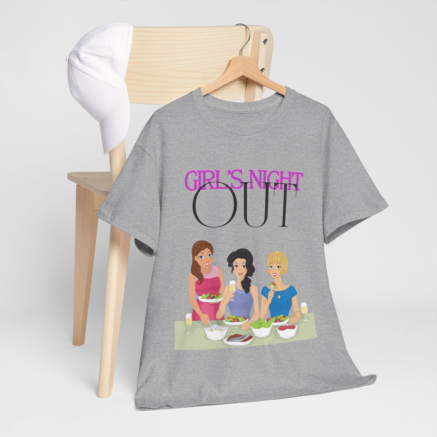 Unisex Heavy Cotton Graphic design (Girl's Night Out) T-shirt